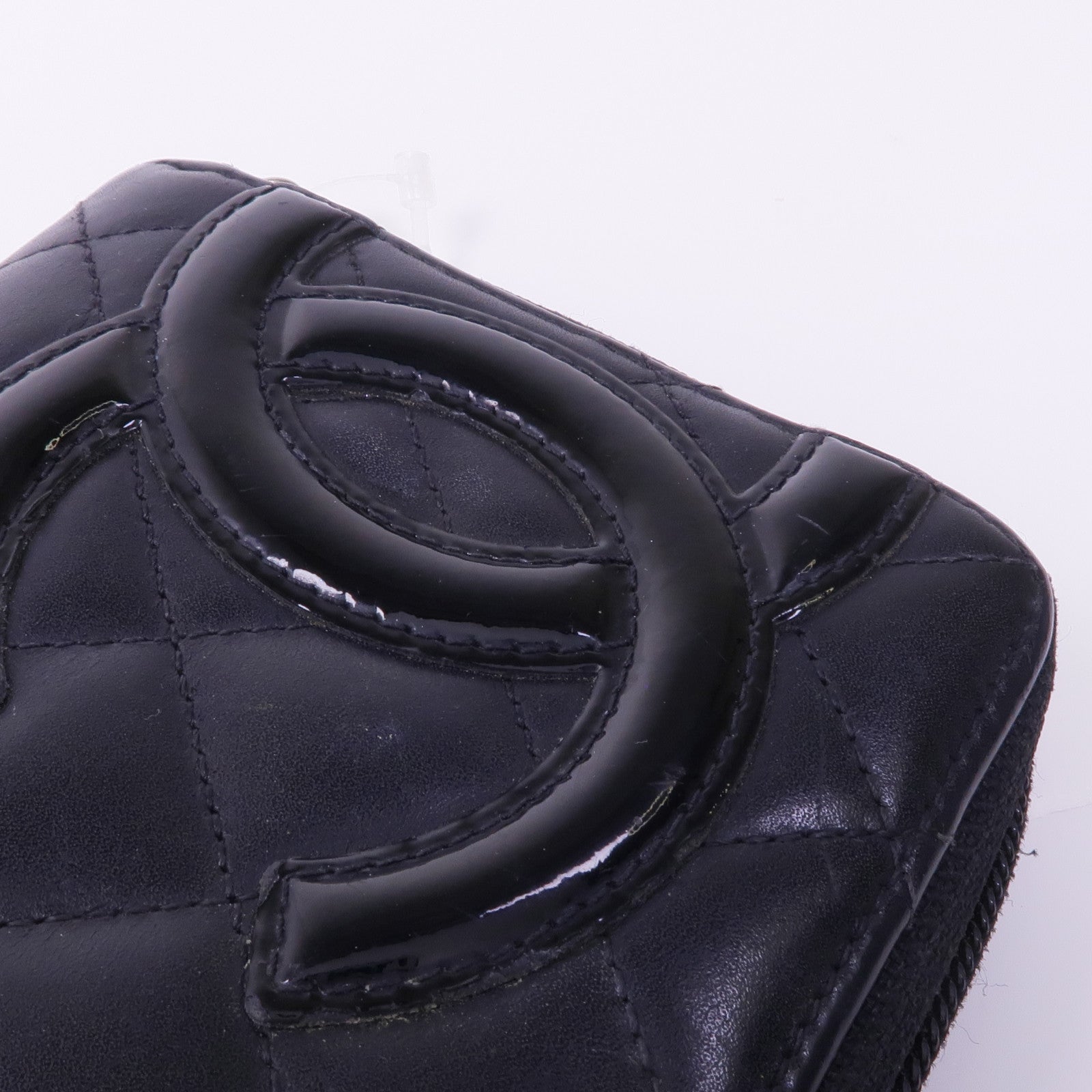 CHANEL 牛皮皮革Cambon Long Wallet銀扣長錢包