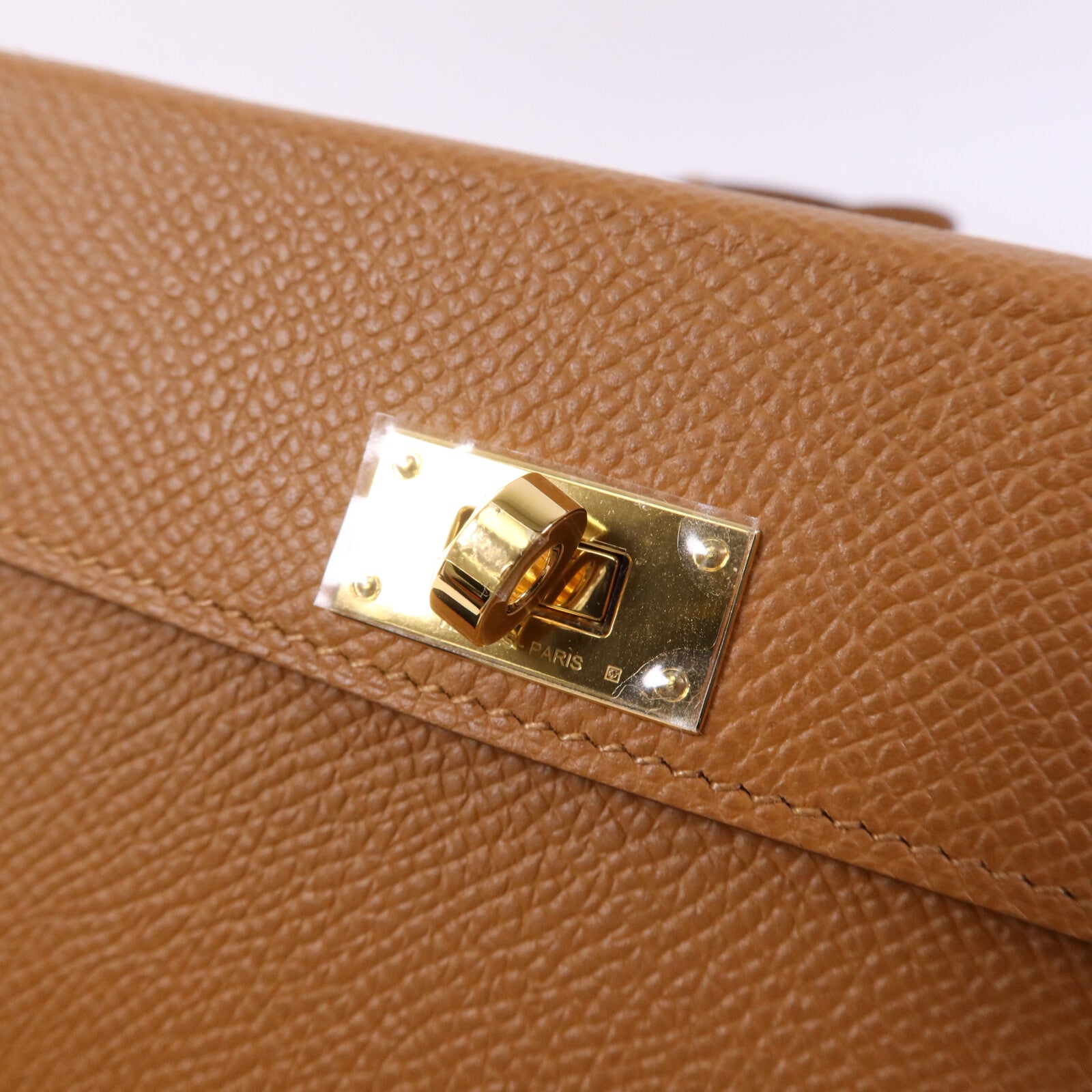 HERMES Epsom皮革Pochette Kelly Multipocket金扣肩背袋