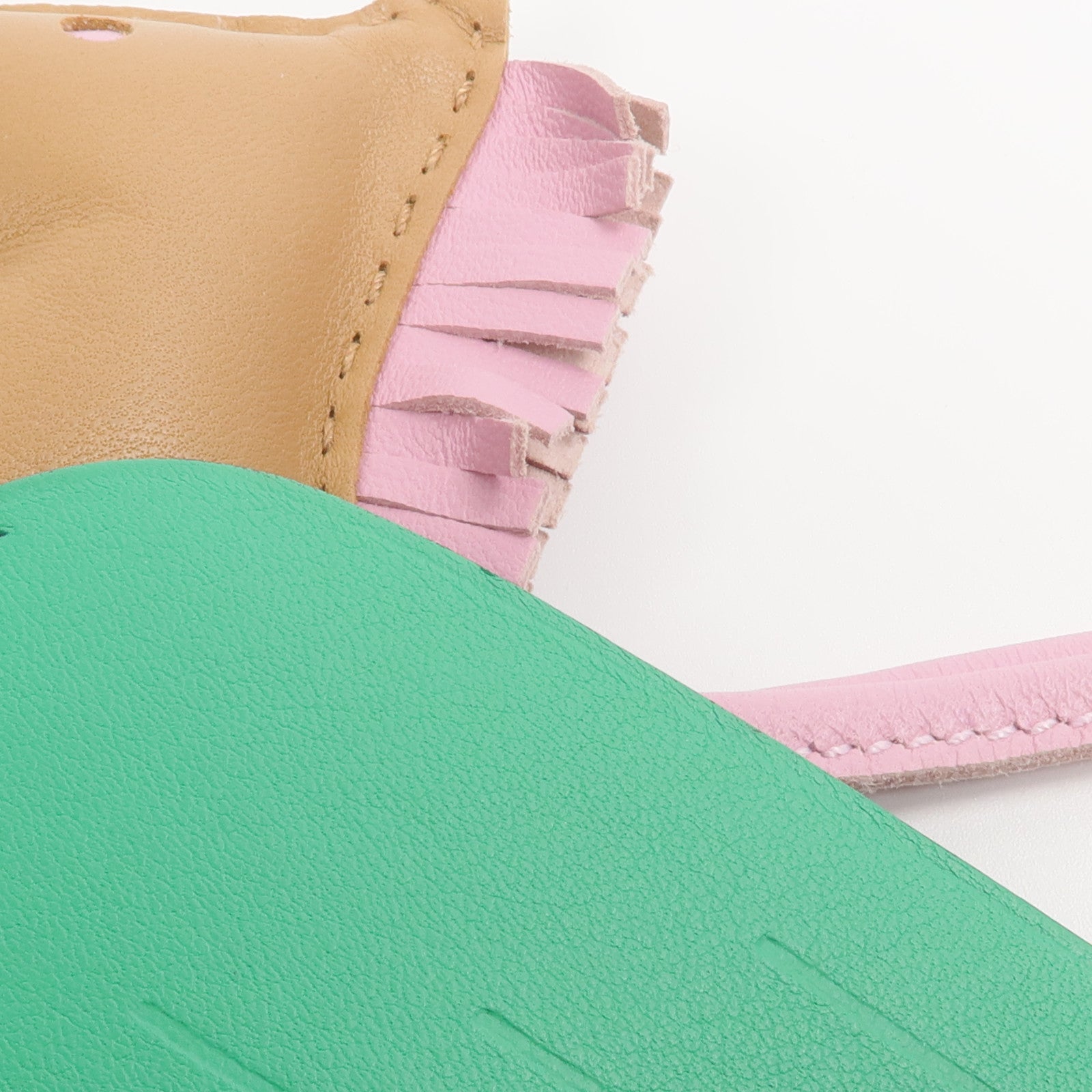 HERMES Milo/Swift皮革Rodeo Pegase MM掛飾Chai/Menthe/Mauve Sylvestre