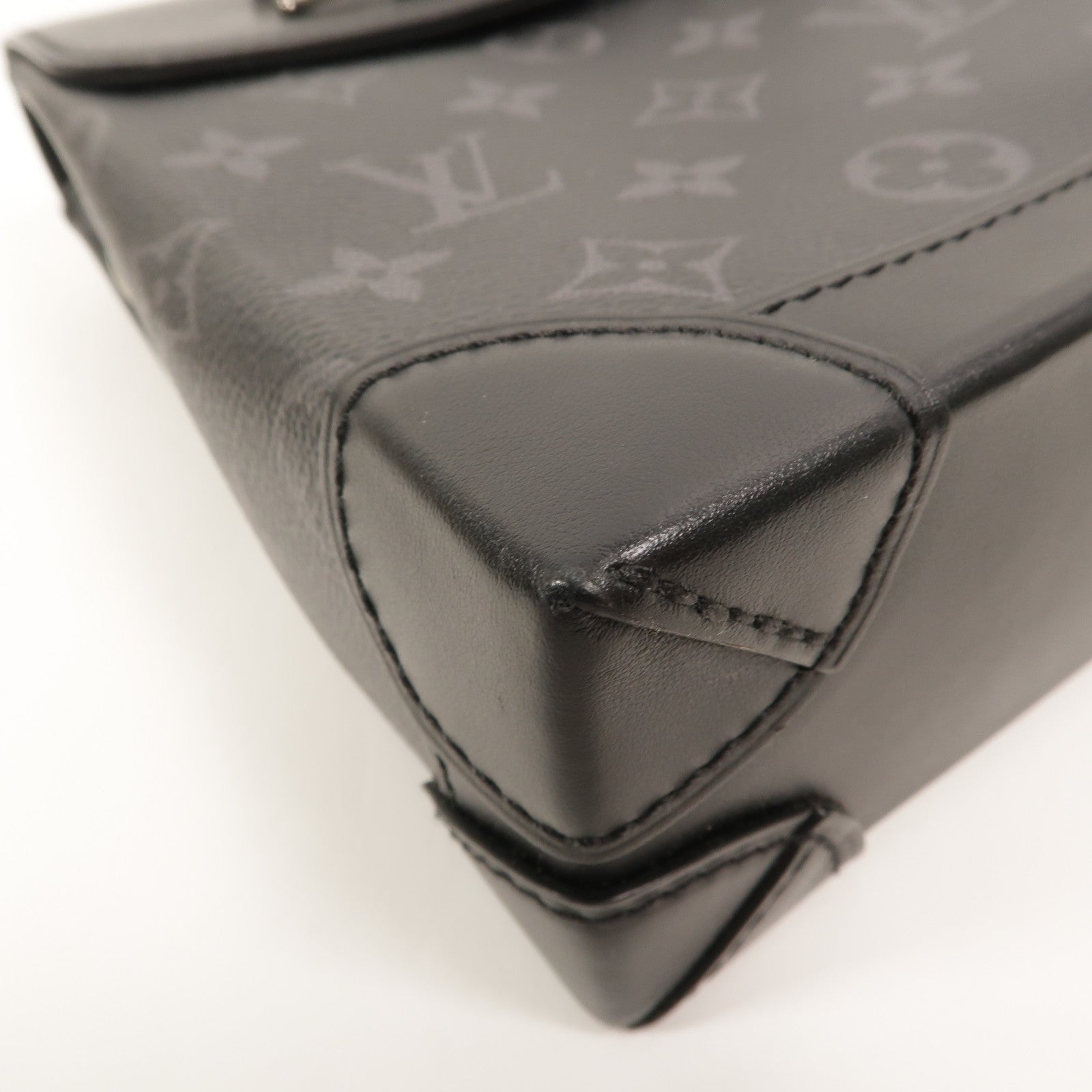 LOUIS VUITTON Monogram Eclipse Nano Steamer手挽肩背兩用袋