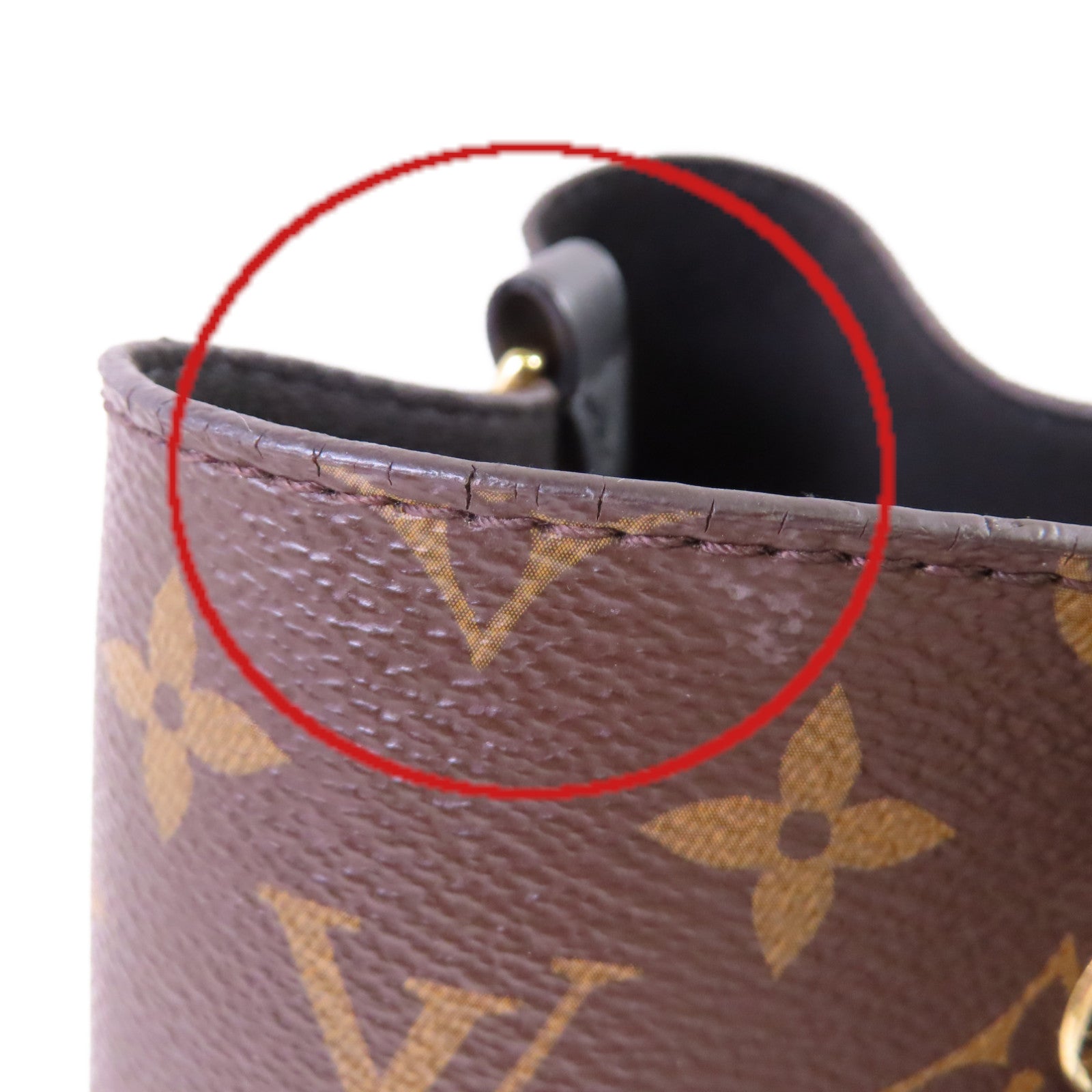 LOUIS VUITTON Monogram Neonoe MM Shoulder Bag金扣肩背袋啡色/黑色
