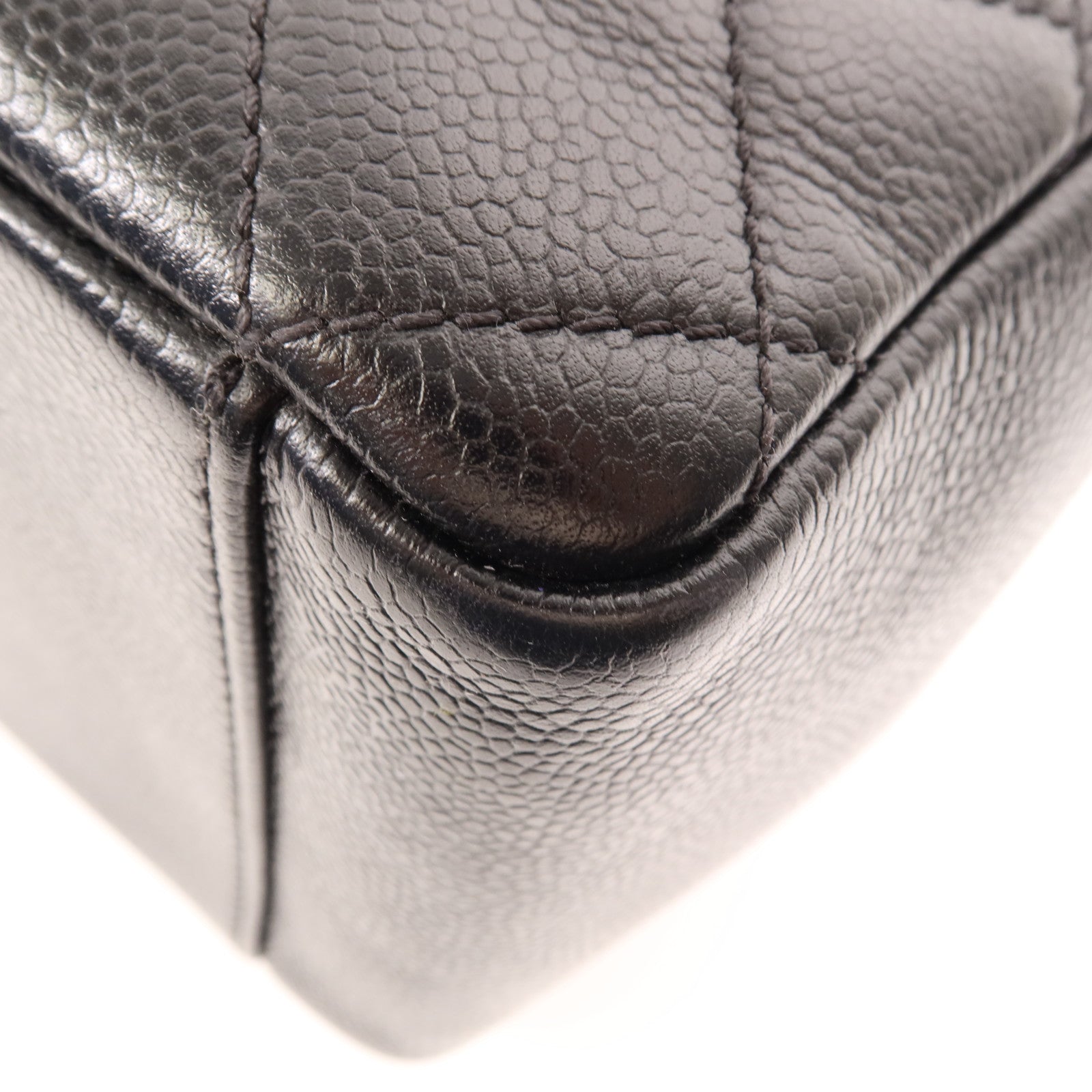 CHANEL 牛皮皮革GST Grand Shopping Tote Bag銀扣鏈帶手挽袋