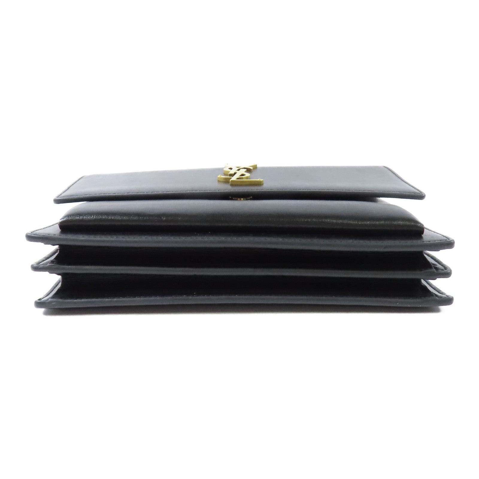 SAINT LAURENT 牛皮皮革Shoulder Bag金扣鏈帶肩背袋