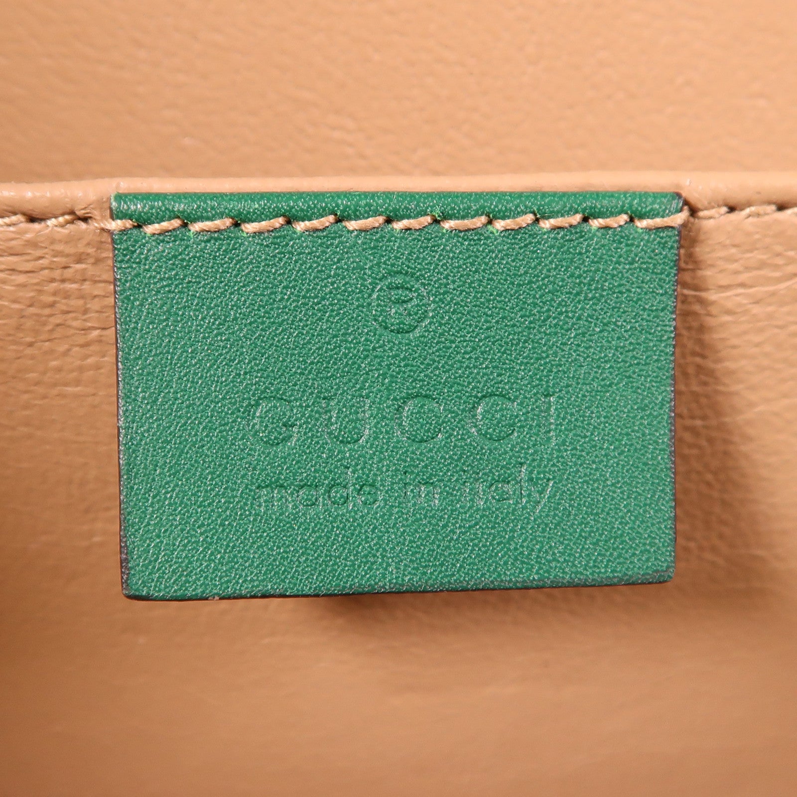 GUCCI 漆皮皮革Sylvie 1969 Bag金扣手挽肩背兩用袋