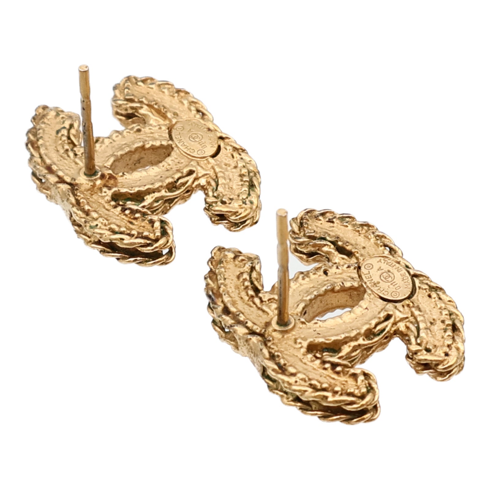 CHANEL 金屬CC Logo Earrings耳環