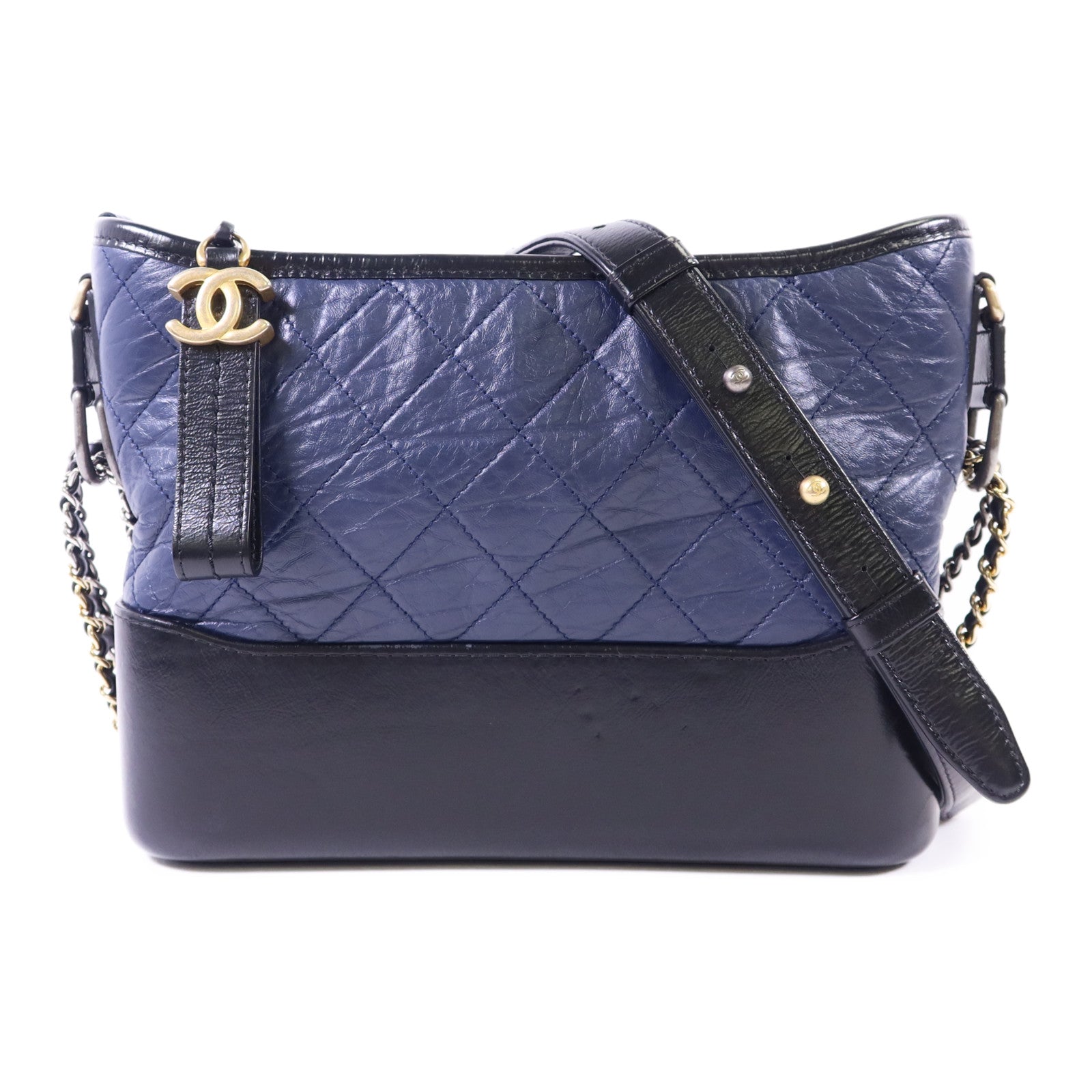 CHANEL 【激減優惠】牛皮皮革Gabrielle Medium鏈帶肩背袋