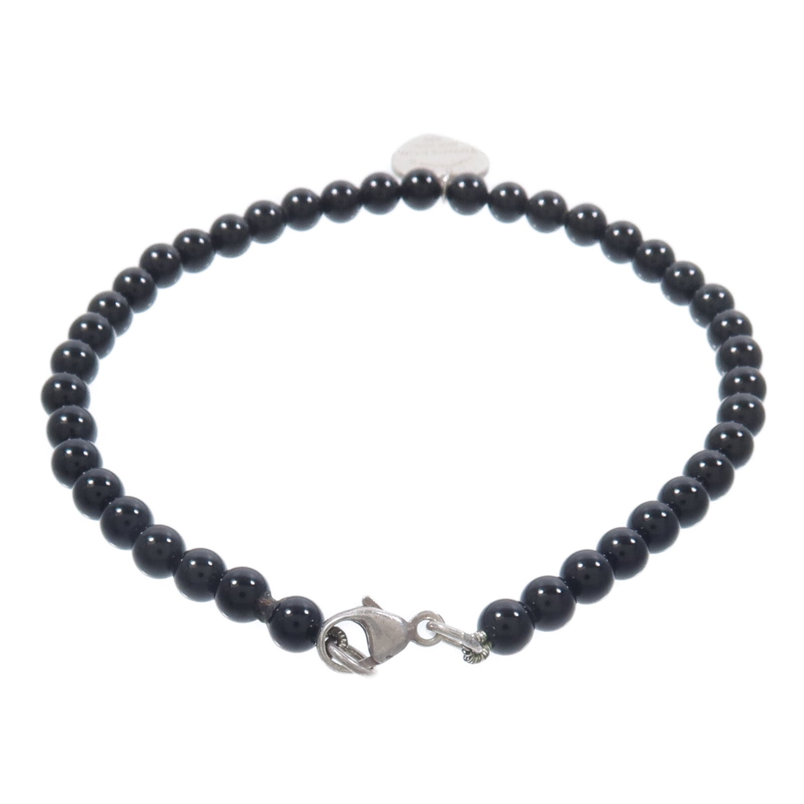 TIFFANY＆CO 黑瑪瑙/925純銀Bracelet手鏈