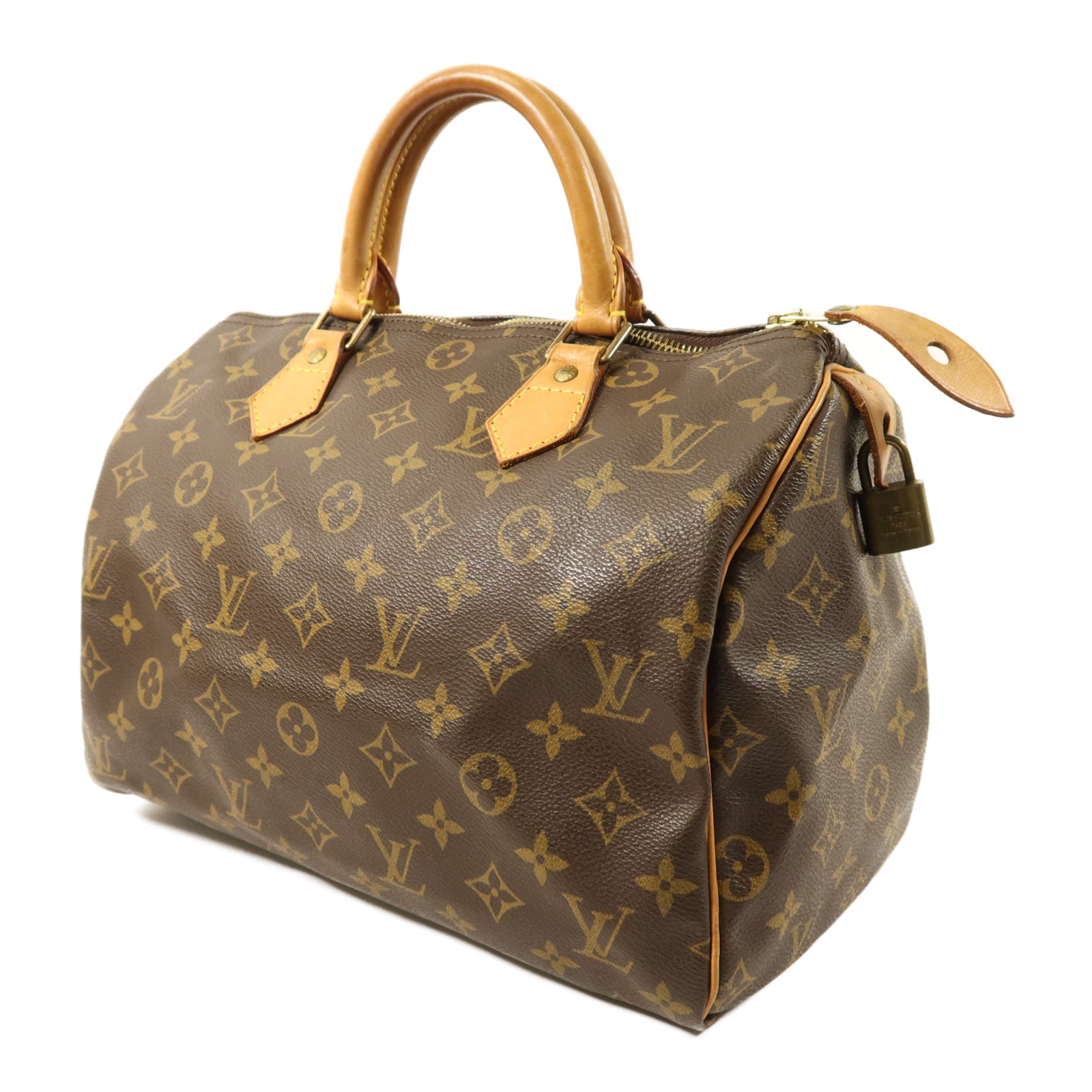 LOUIS VUITTON Monogram Speedy 30金扣手挽袋