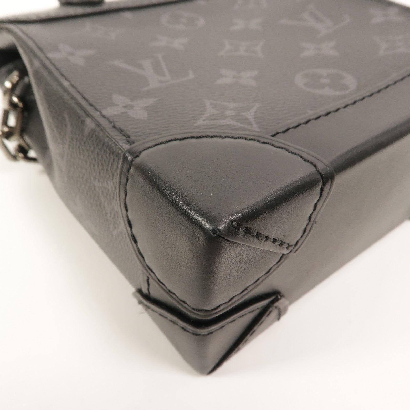 LOUIS VUITTON Monogram Eclipse Nano Steamer手挽肩背兩用袋
