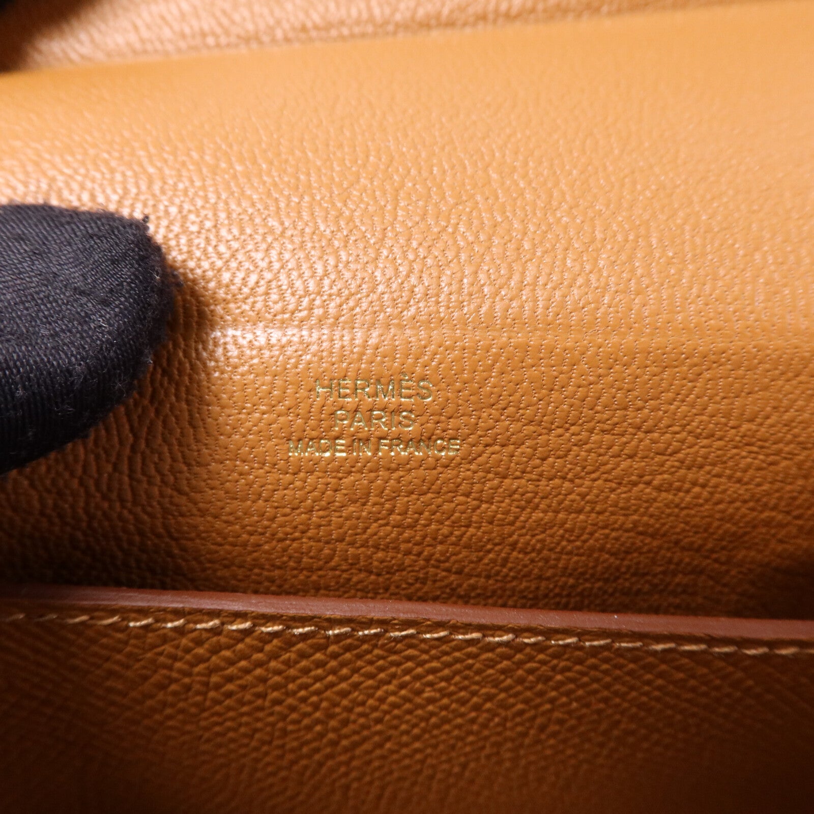 HERMES Epsom皮革Pochette Kelly Multipocket金扣肩背袋