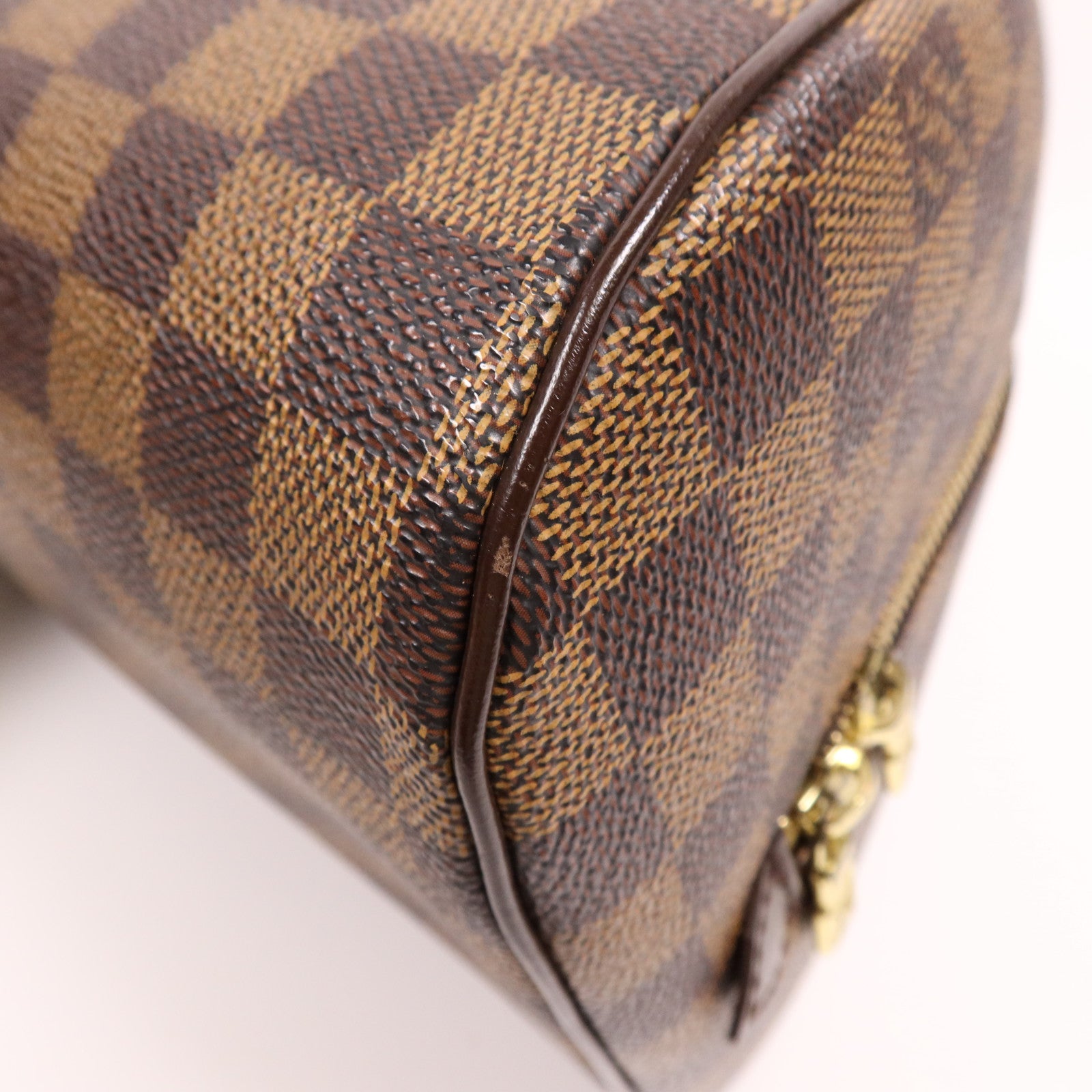 LOUIS VUITTON Damier Ribera MM金扣手挽袋
