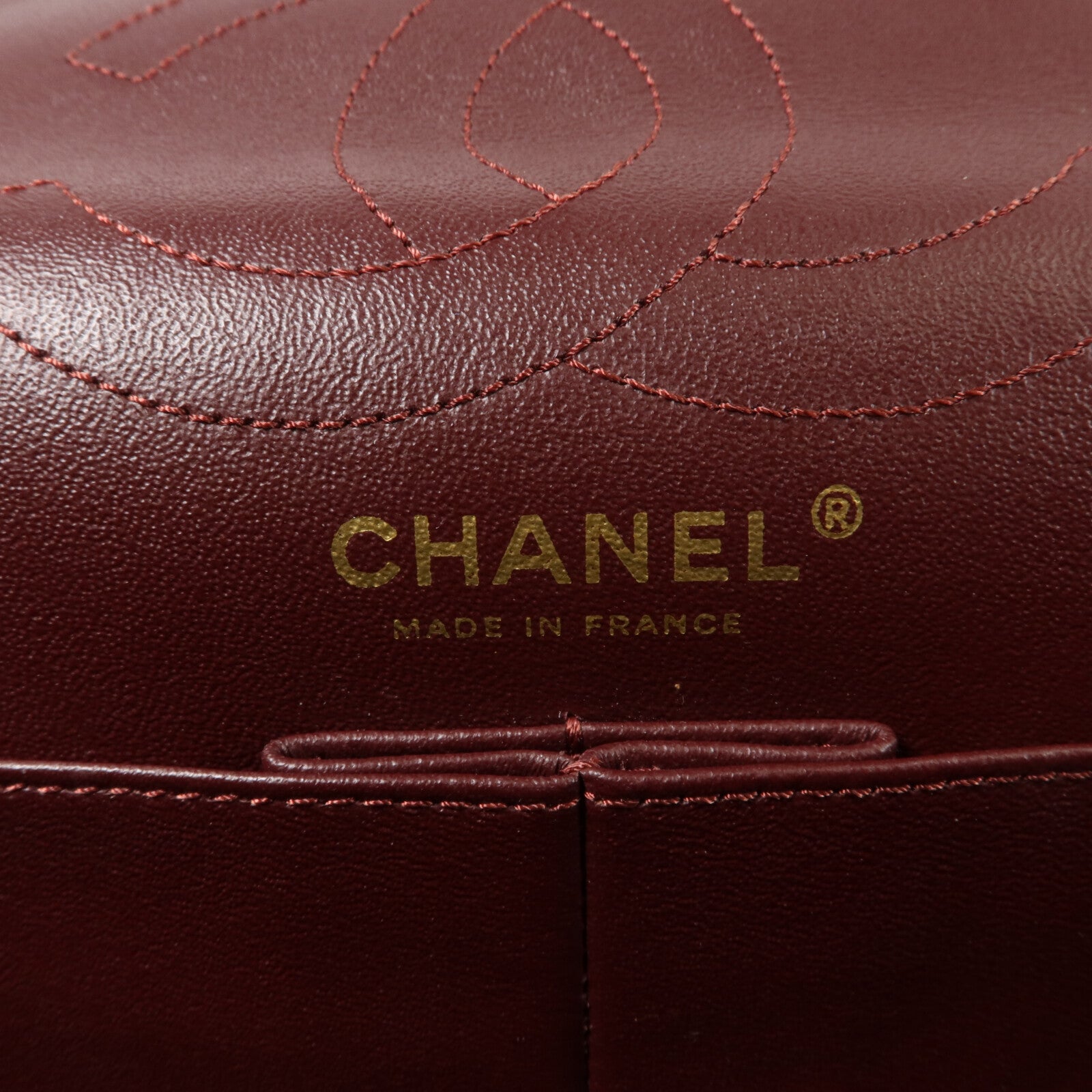 CHANEL 牛皮皮革2.55 Medium鏈帶肩背袋