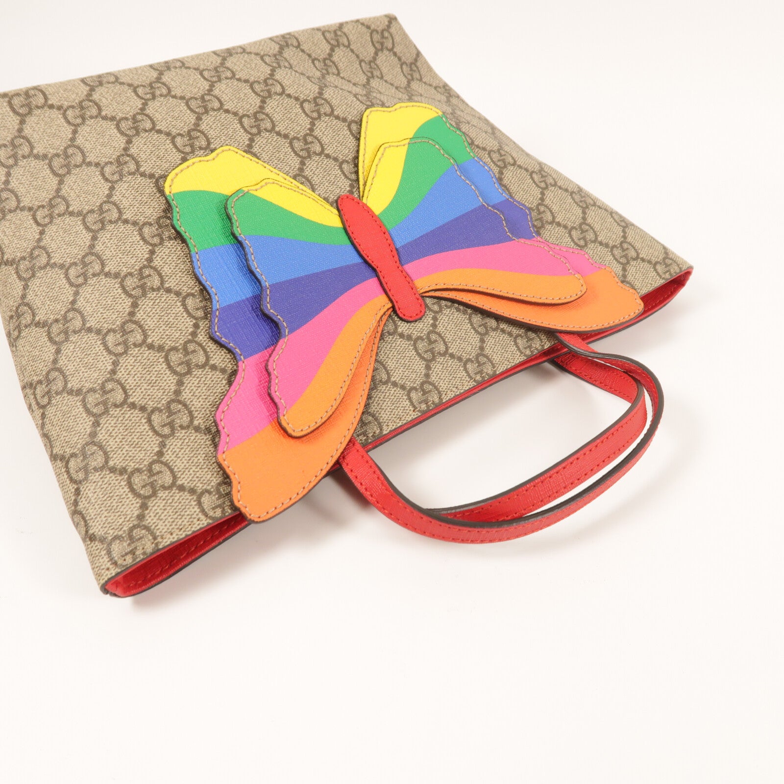 GUCCI 塗層帆布Hand Bag銀扣手挽袋