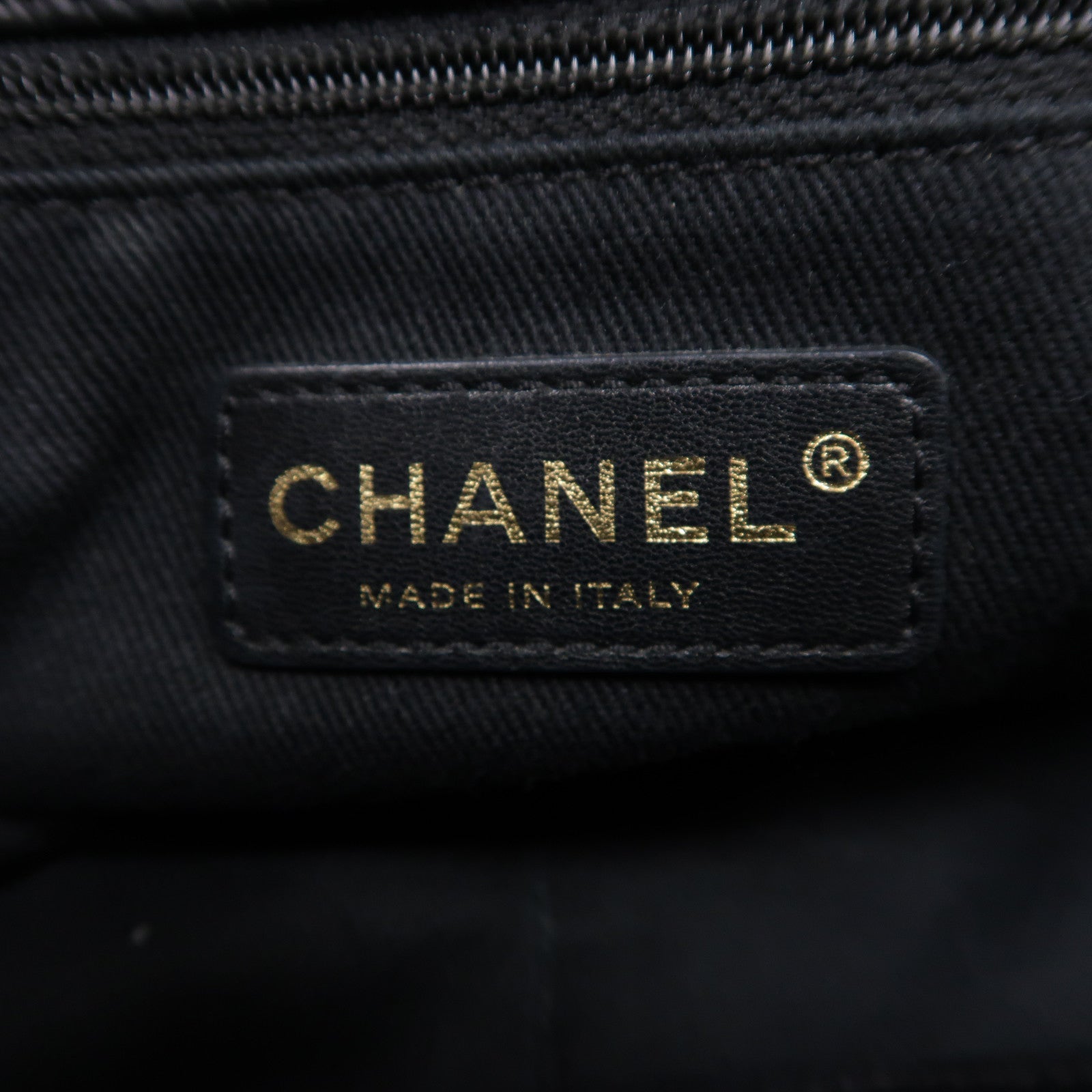 CHANEL 菱格牛皮皮革Chain Shoulder Bag金扣手挽肩背兩用袋黑色