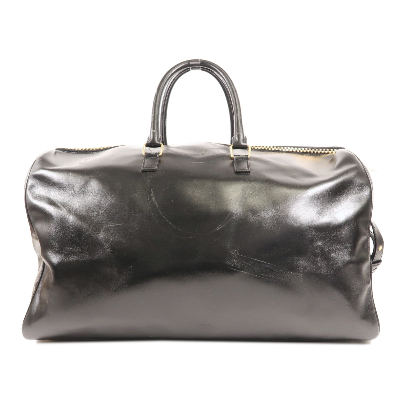 SAINT LAURENT 皮革Boston Bag金扣手挽肩背兩用袋