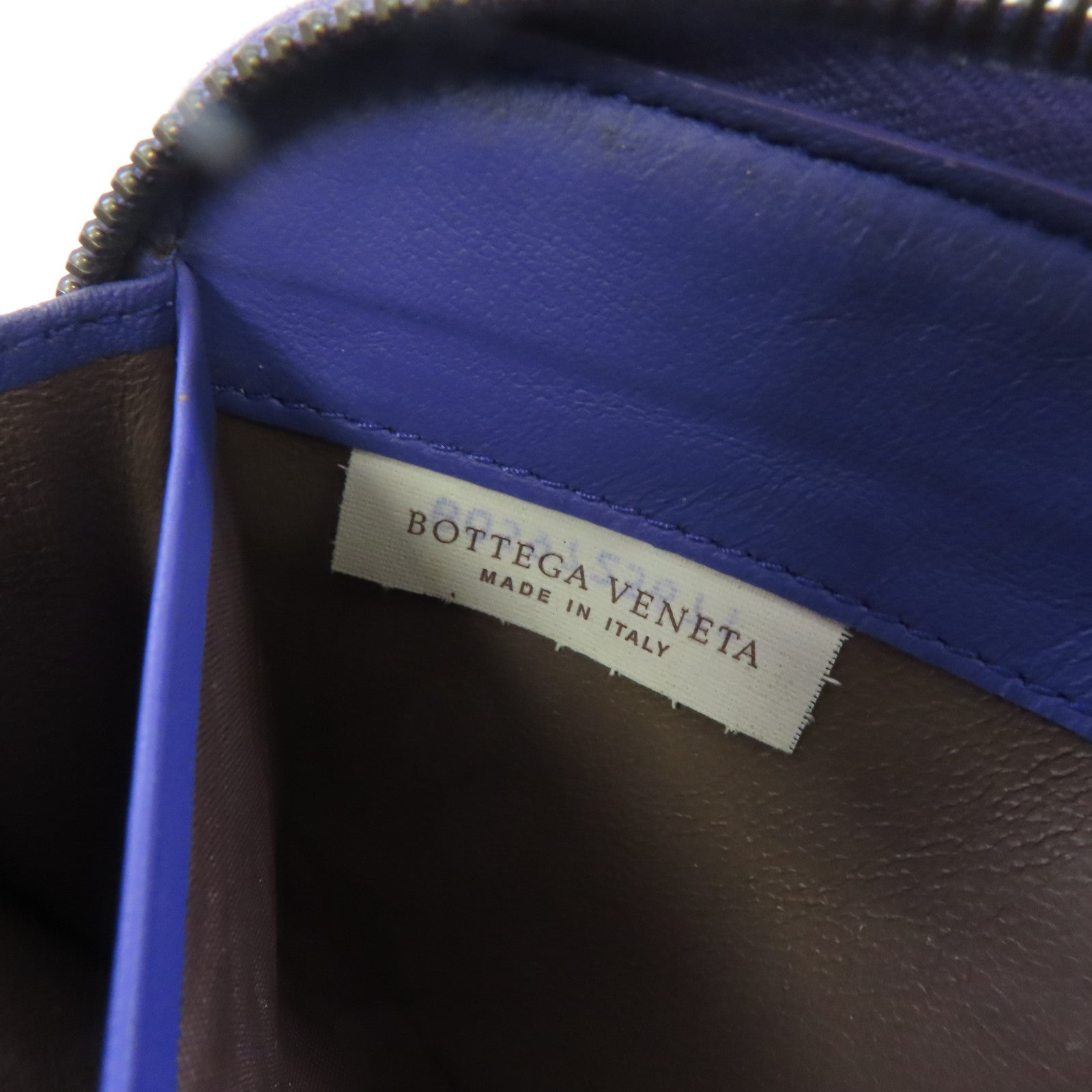 BOTTEGA VENETA 【激減優惠】織紋皮革Zipper Long Wallet拉鏈長錢包紫色