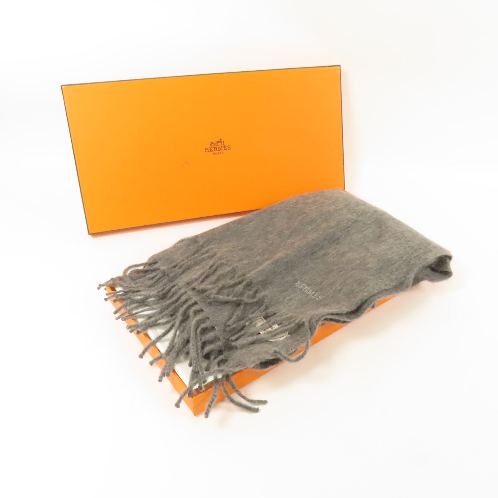 HERMES 羊絨Muffler圍巾