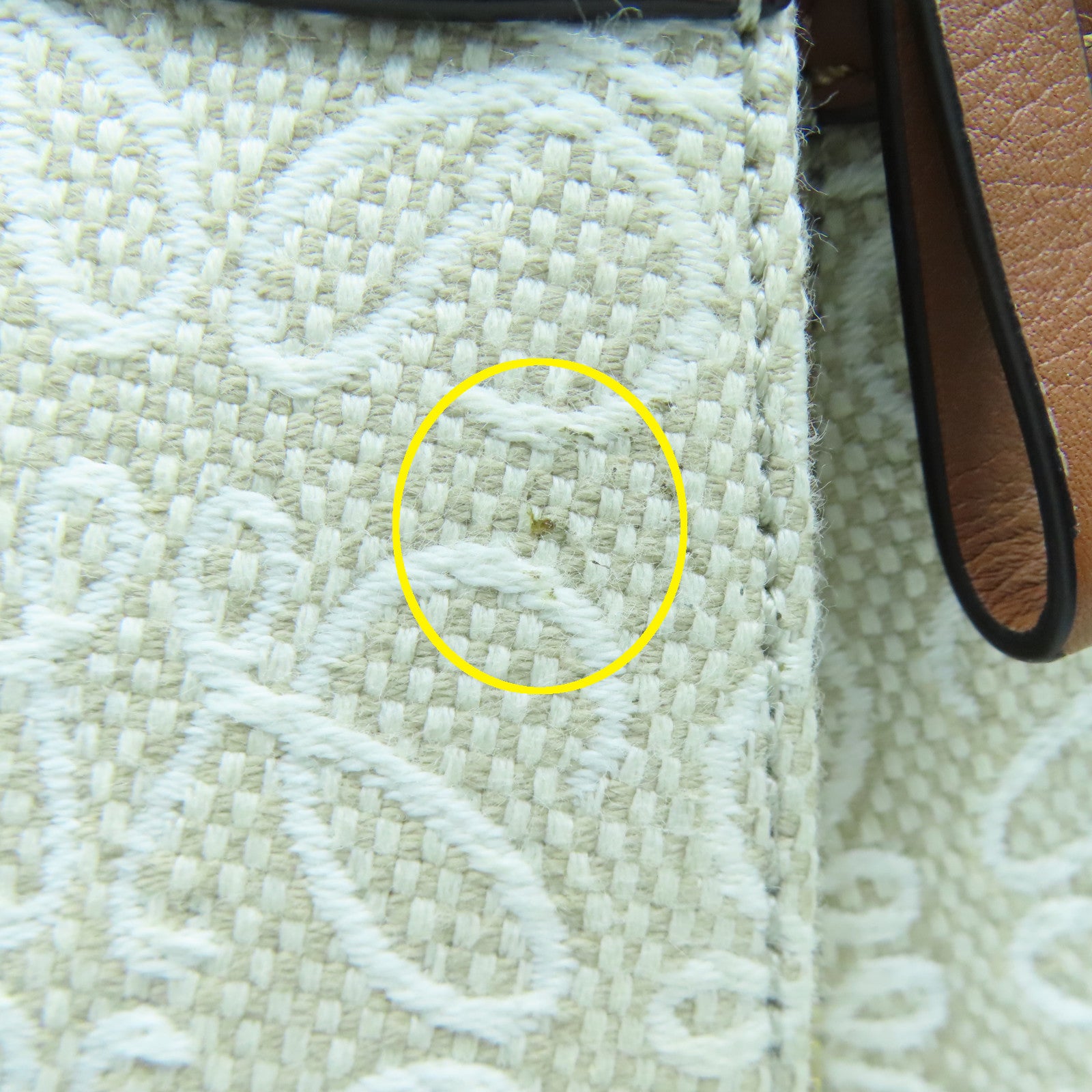 LOEWE 【激減優惠】帆布/牛皮皮革Anagram Hammock金扣手挽肩背兩用袋米色/啡色