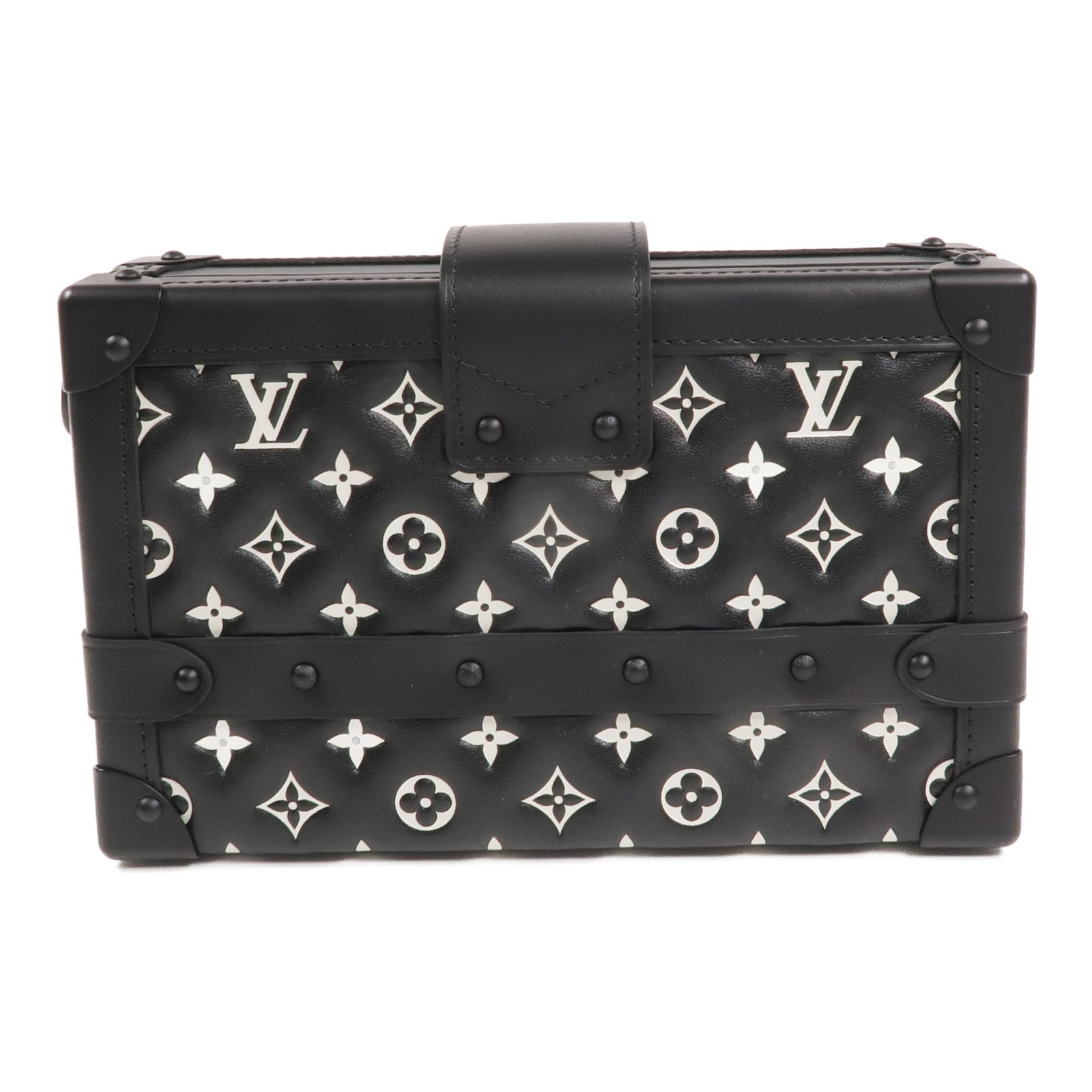 LOUIS VUITTON 羊皮皮革Petite Malle手挽肩背兩用袋