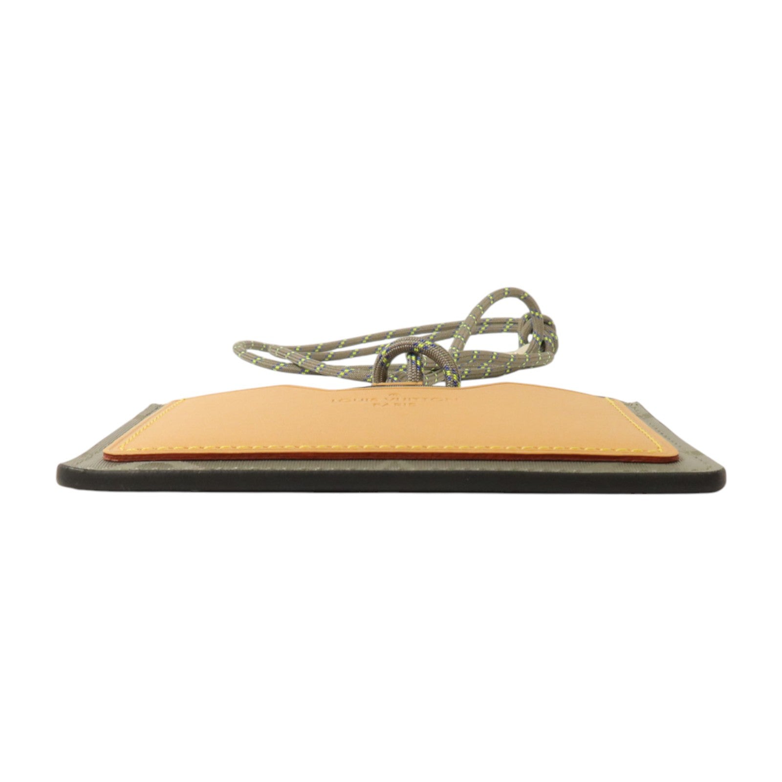 LOUIS VUITTON Monogram Titanium Cosmos Id Holder Necklace Card Wallet卡片套