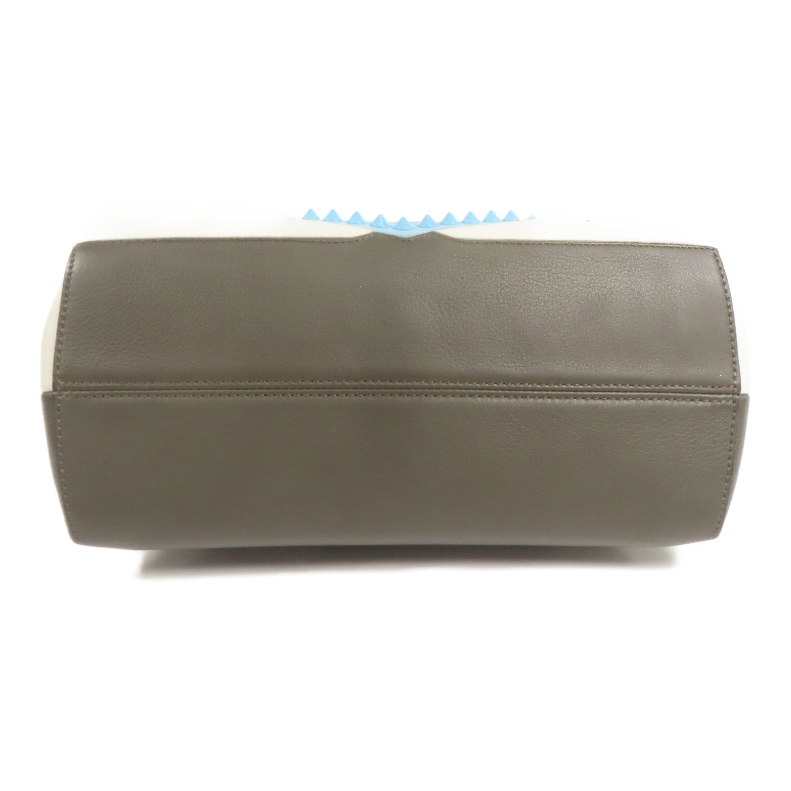 FENDI 牛皮皮革Shoulder Bag銀扣手挽肩背兩用袋
