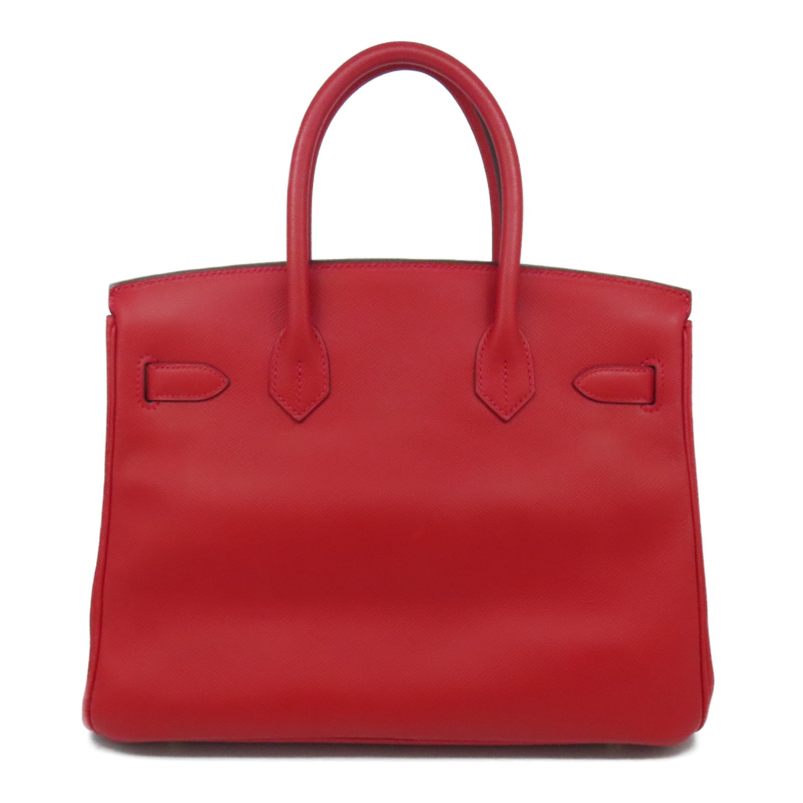 HERMES 【激減優惠】Epsom皮革Birkin 30金扣手挽袋國旗紅