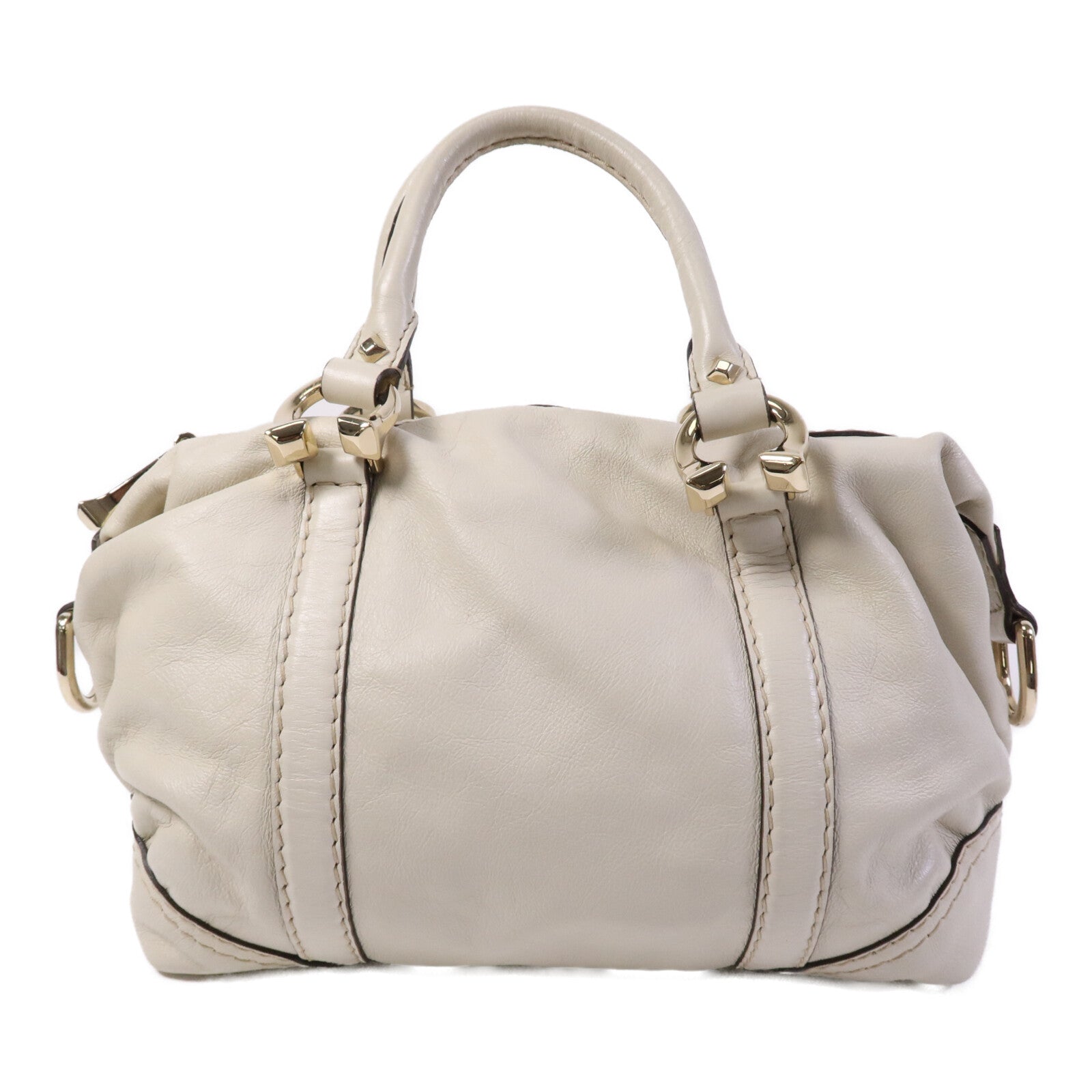 GUCCI 牛皮皮革Boston Bag金扣手挽袋
