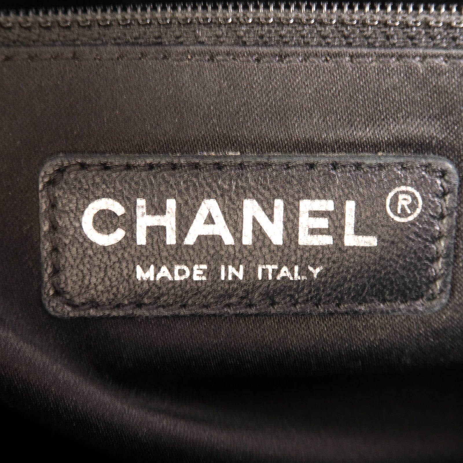 CHANEL 牛皮皮革GST Grand Shopping Tote Bag銀扣鏈帶手挽袋