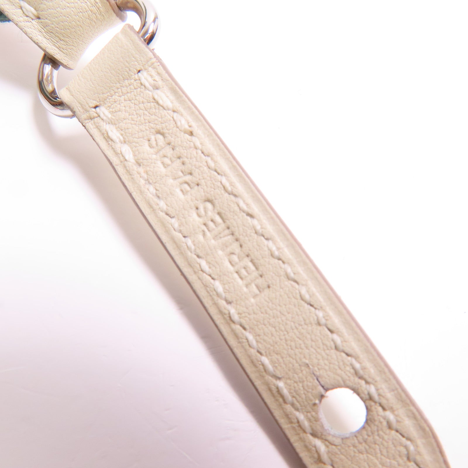 HERMES Swift皮革Mini Convoyeur銀扣肩背袋