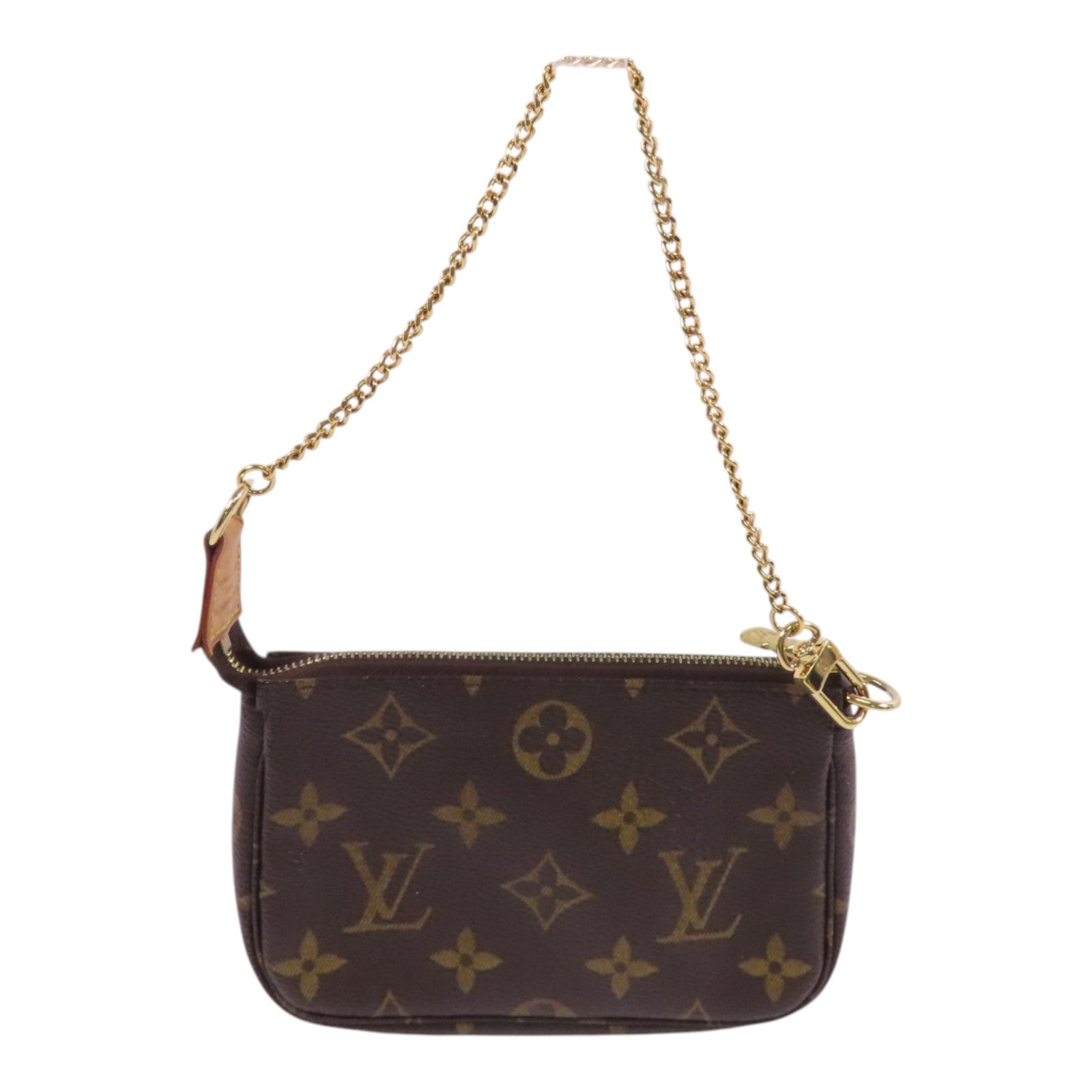 LOUIS VUITTON Monogram Mini Pochette金扣手挽袋