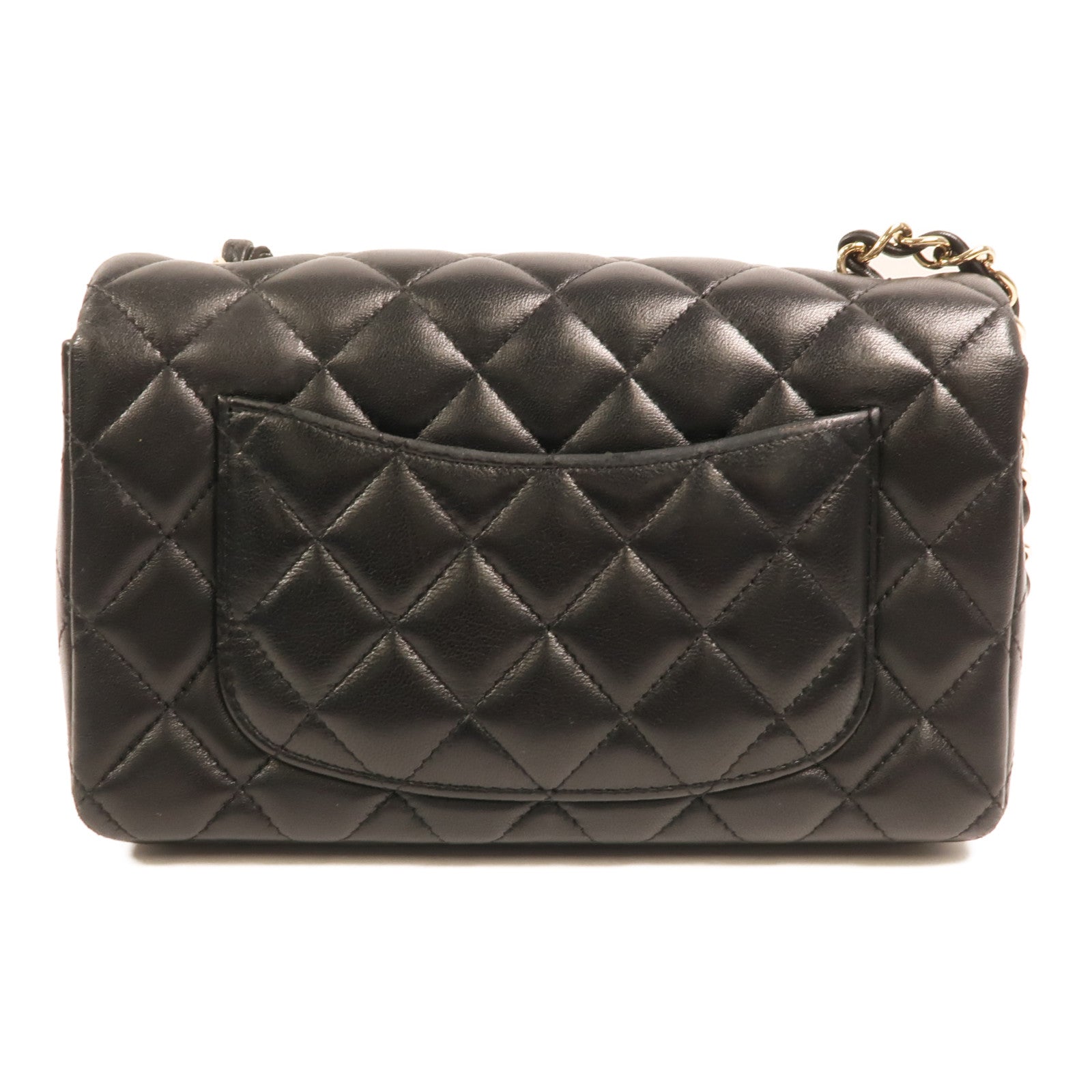 CHANEL 羊皮皮革Classic 20金扣鏈帶肩背袋