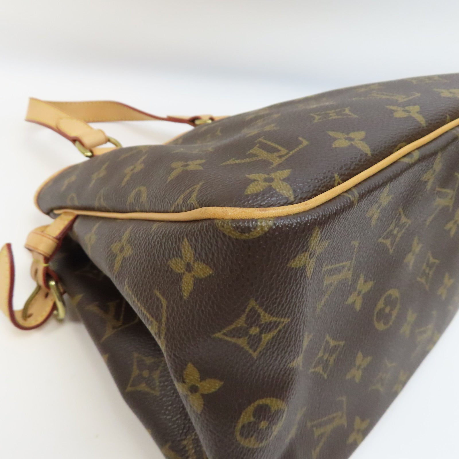 LOUIS VUITTON 【激減優惠】Monogram Batignolles金扣手挽袋啡色