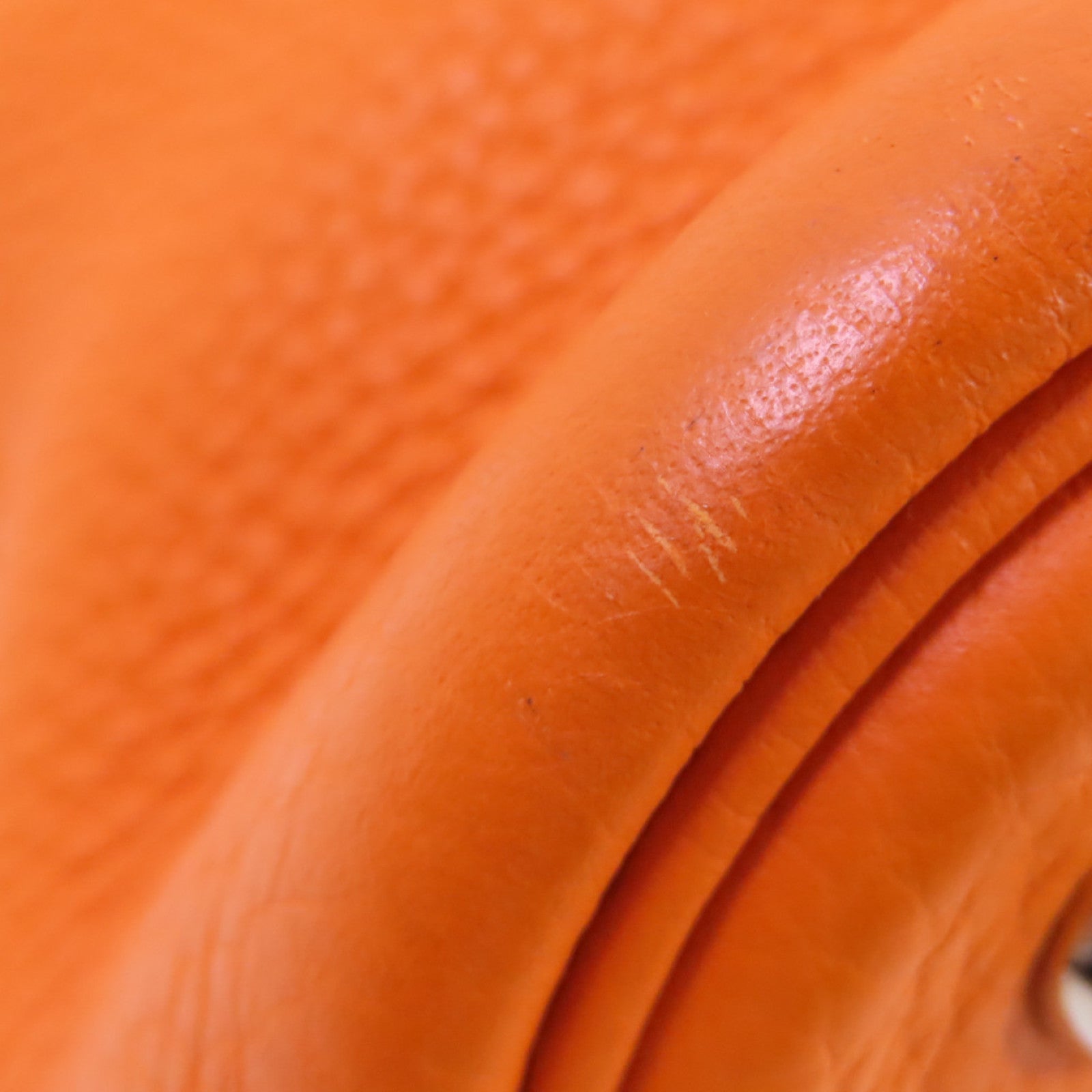 HERMES PHW Bolide 31 Handbag Shoulder Bag Clemence Leather Orange