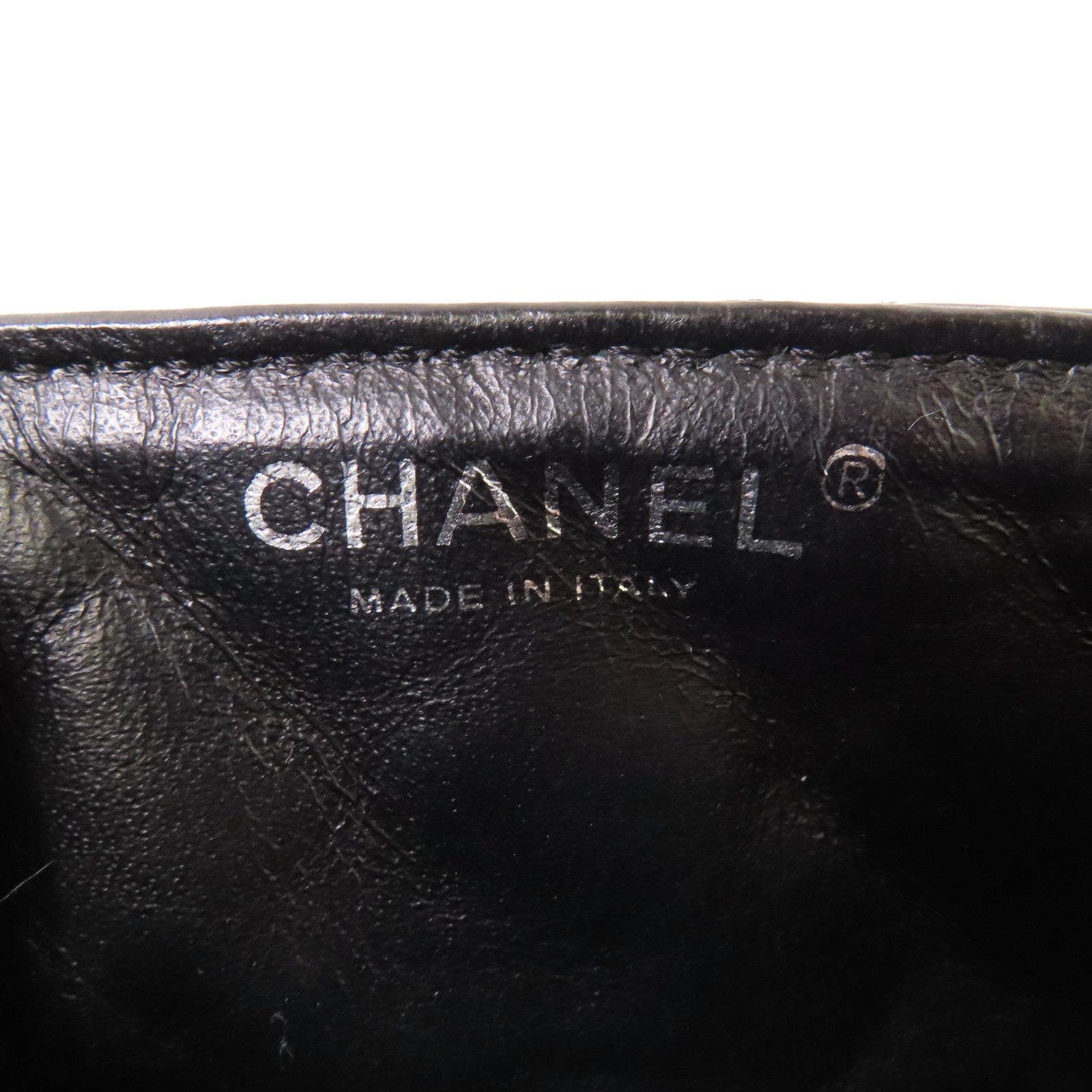 CHANEL 漆皮皮革Chain Shoulder銀扣鏈帶肩背袋
