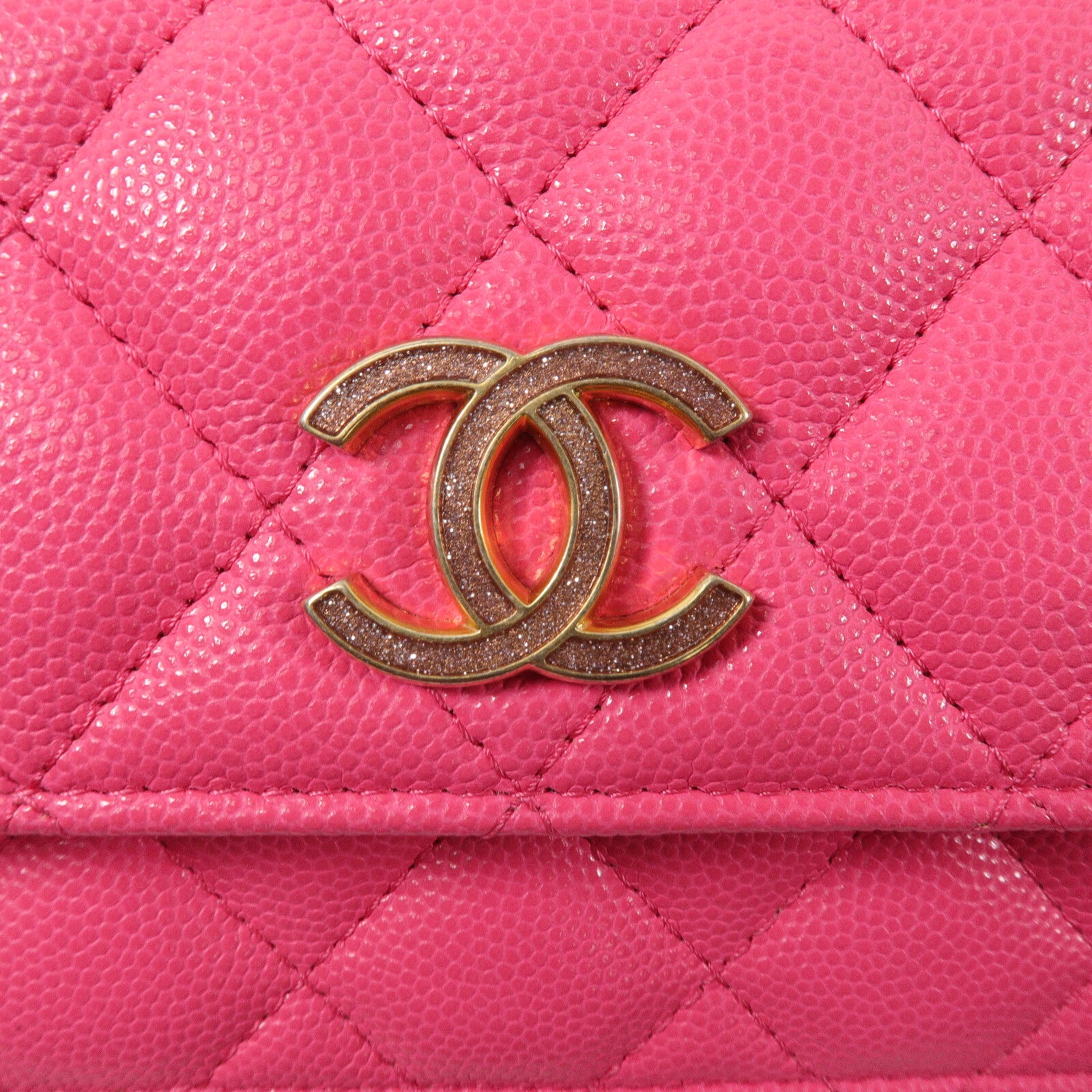 CHANEL 牛皮皮革Chain Shoulder鏈帶肩背袋
