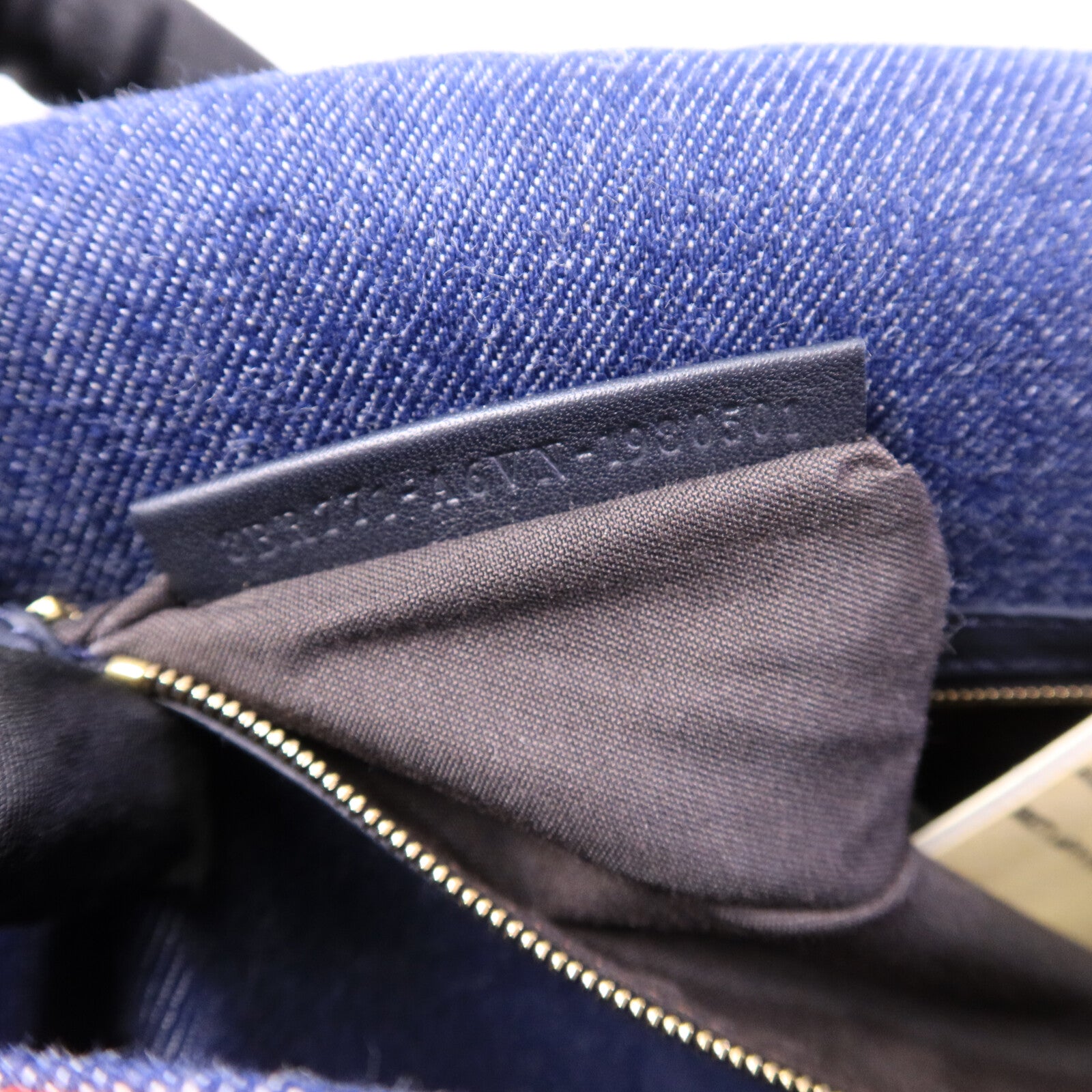 FENDI 牛仔布Bagutte Large手挽肩背兩用袋