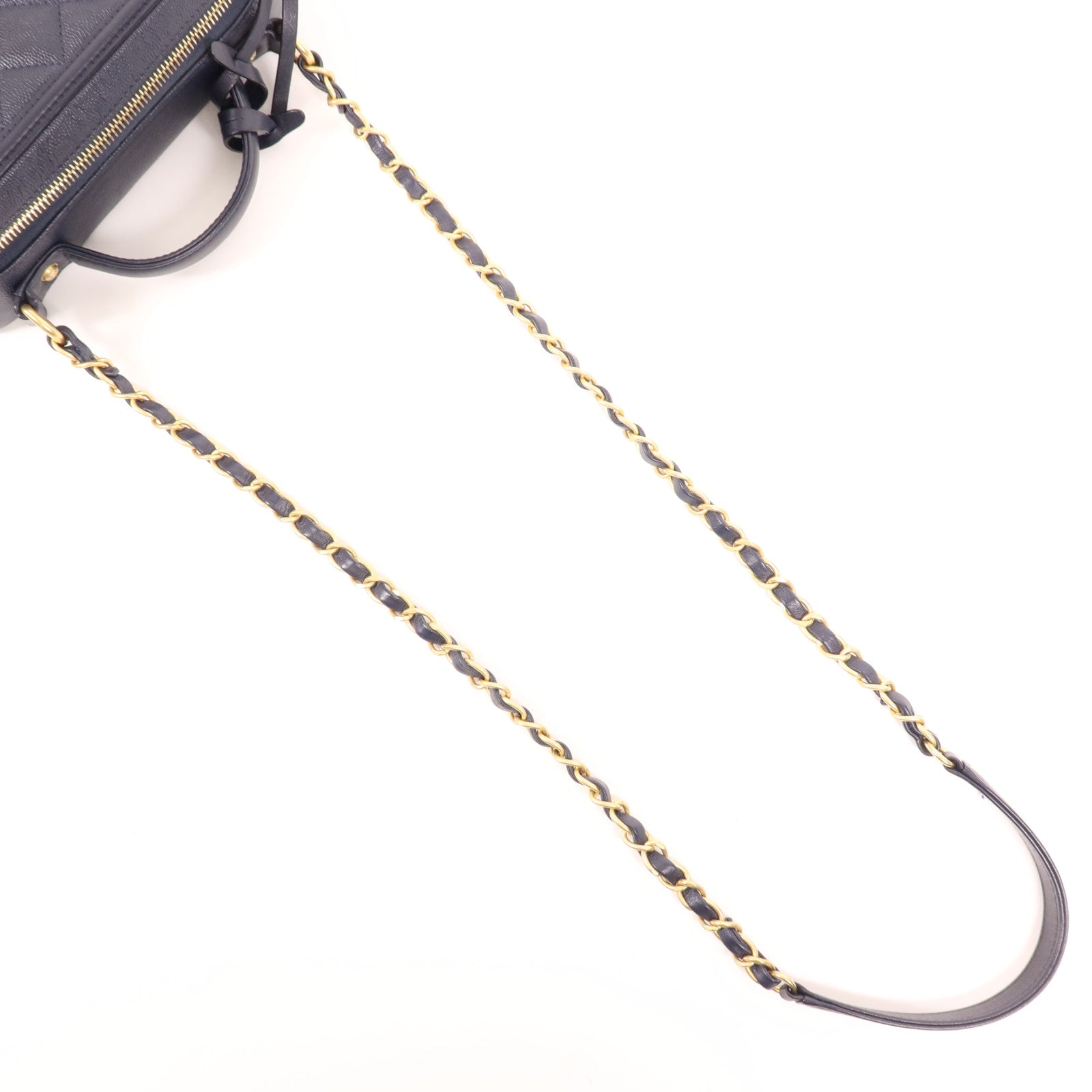 CHANEL 【激減優惠】牛皮皮革Vanity Case金扣手挽肩背兩用袋