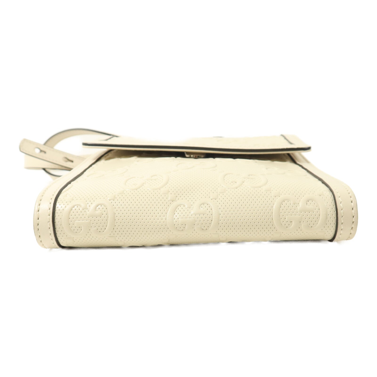GUCCI 牛皮皮革GG Embossed Messenger肩背袋