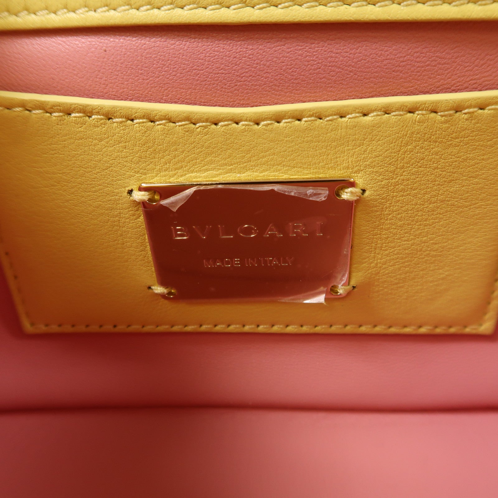 BVLGARI 牛皮皮革2 Way Shoulder金扣手挽肩背兩用袋