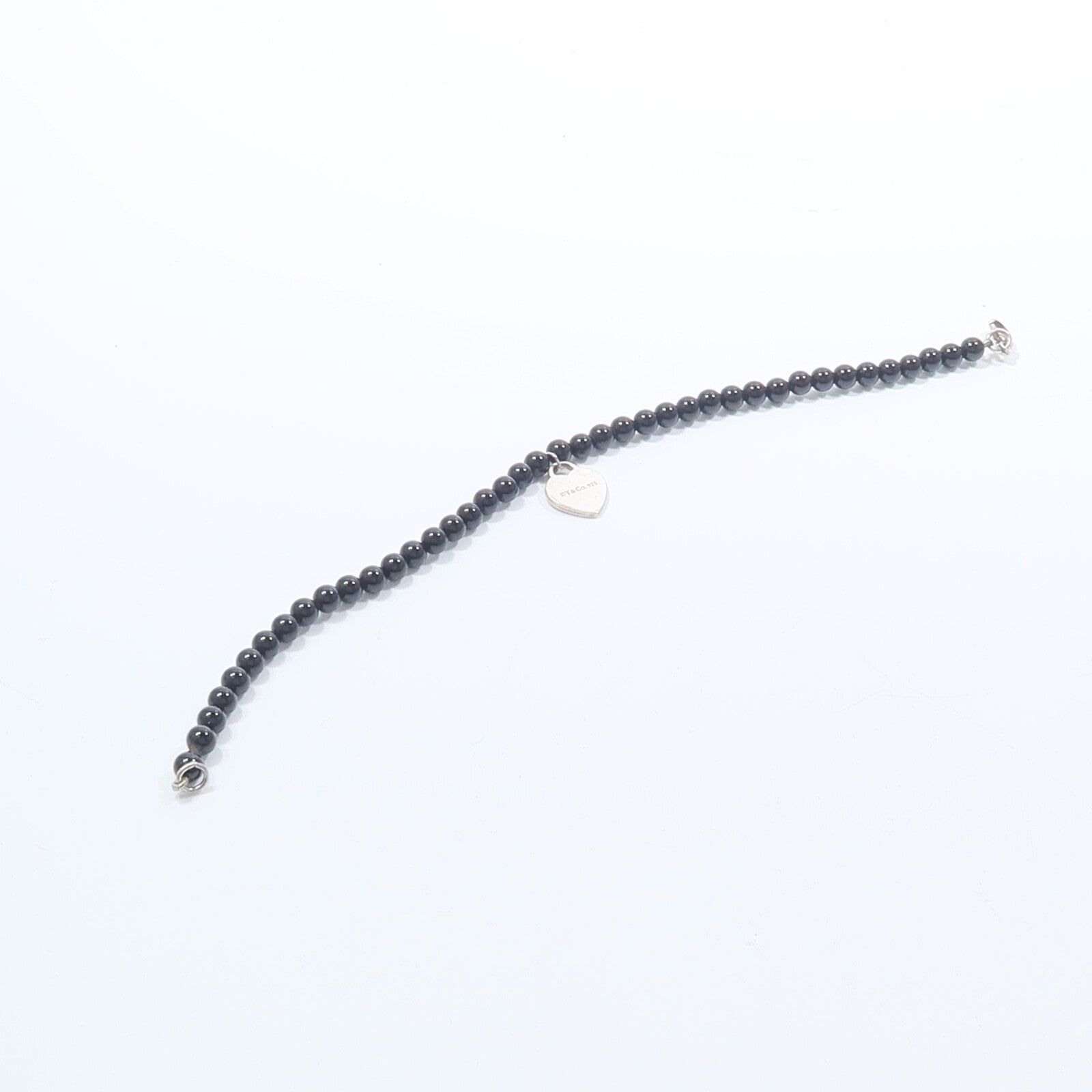 TIFFANY＆CO 黑瑪瑙/925純銀Bracelet手鏈