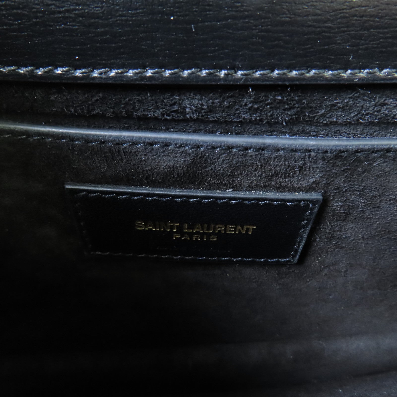SAINT LAURENT 牛皮皮革Shoulder Bag金扣鏈帶肩背袋