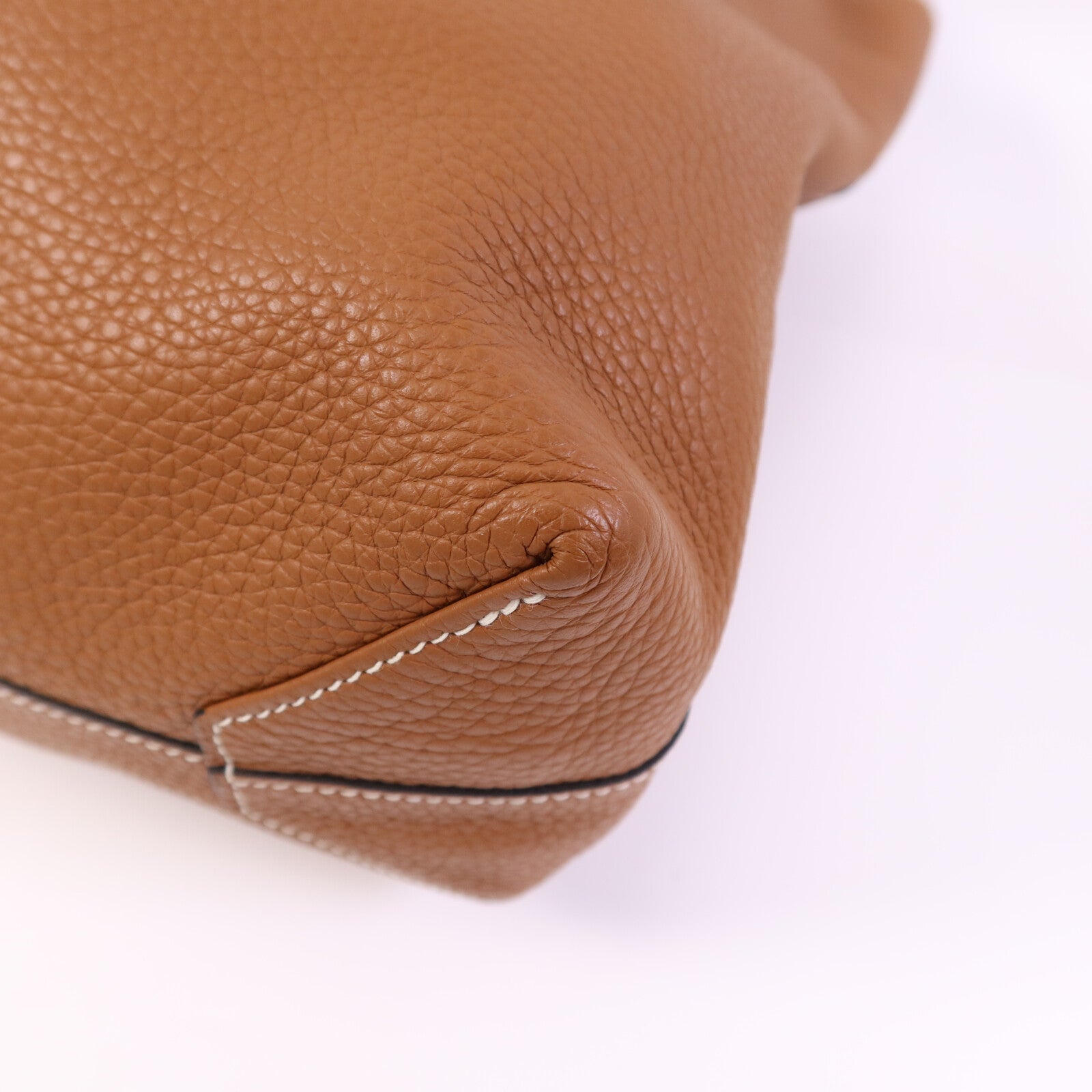 HERMES Clemence皮革Double Sens 45肩背袋/手挽袋Gold/Bleu Encre