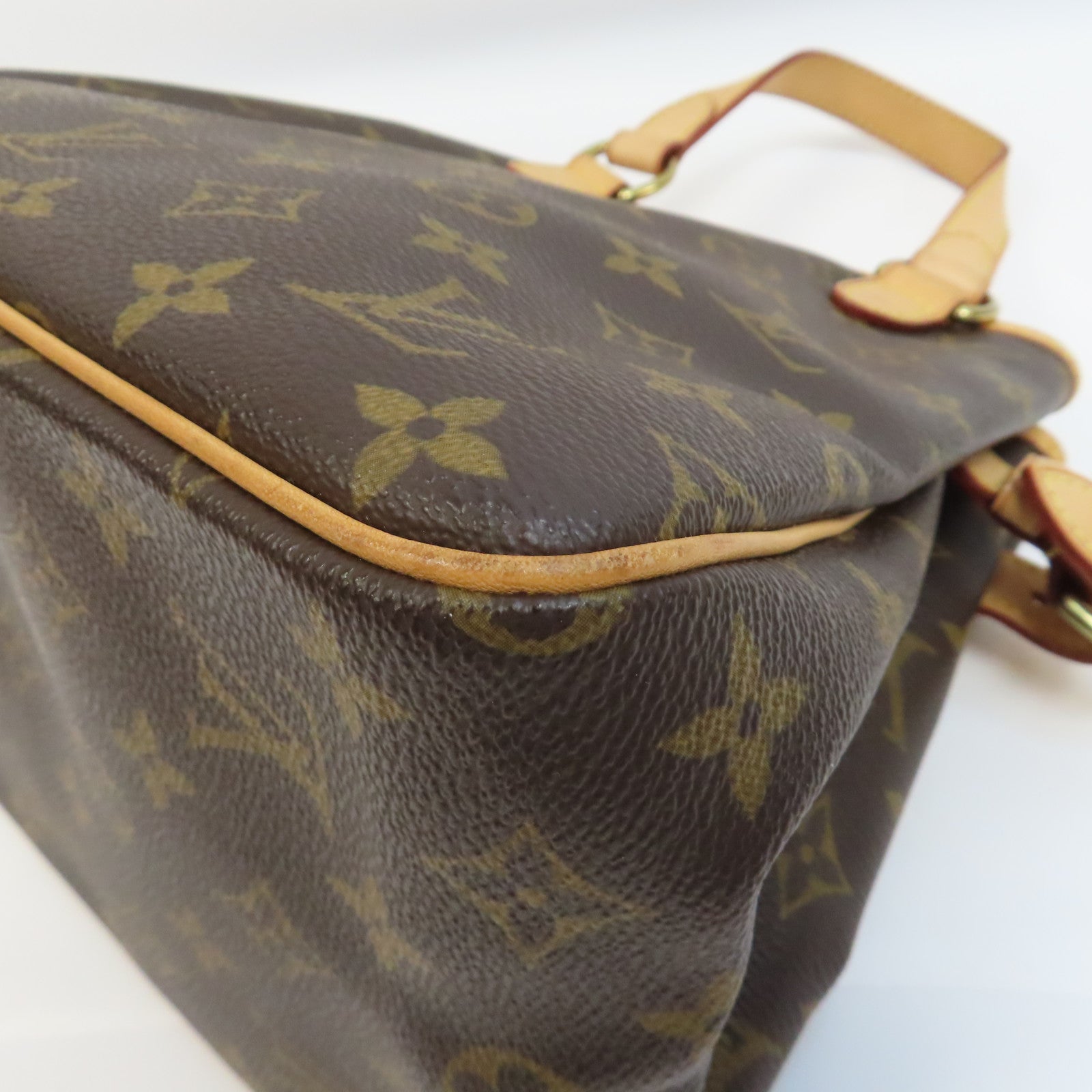 LOUIS VUITTON 【激減優惠】Monogram Batignolles金扣手挽袋啡色