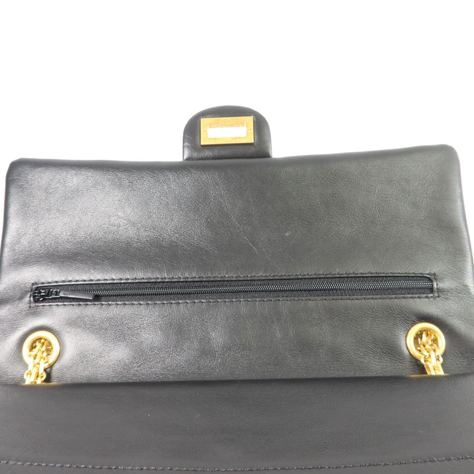 CHANEL 牛皮皮革2.55 Medium鏈帶肩背袋