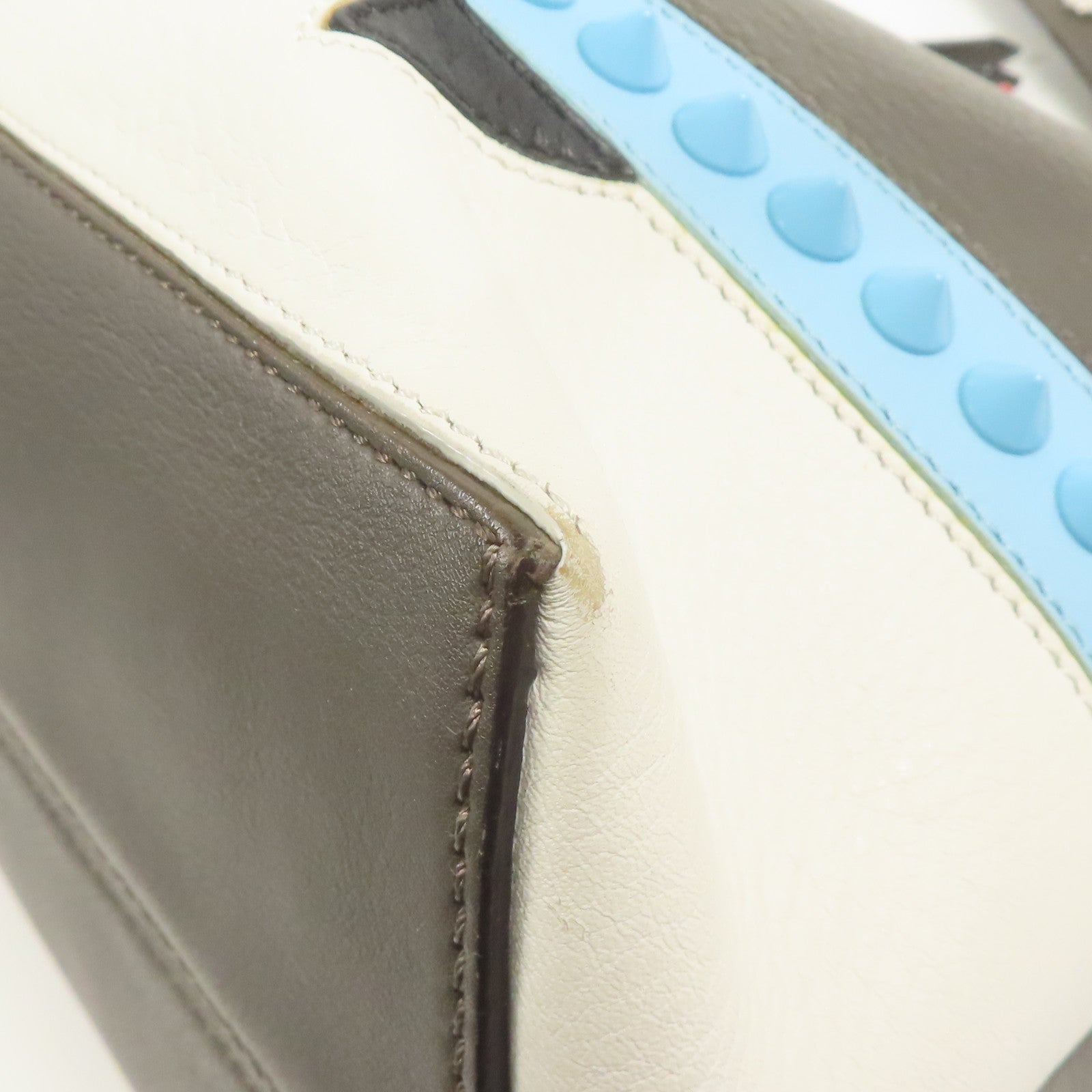 FENDI 牛皮皮革Shoulder Bag銀扣手挽肩背兩用袋