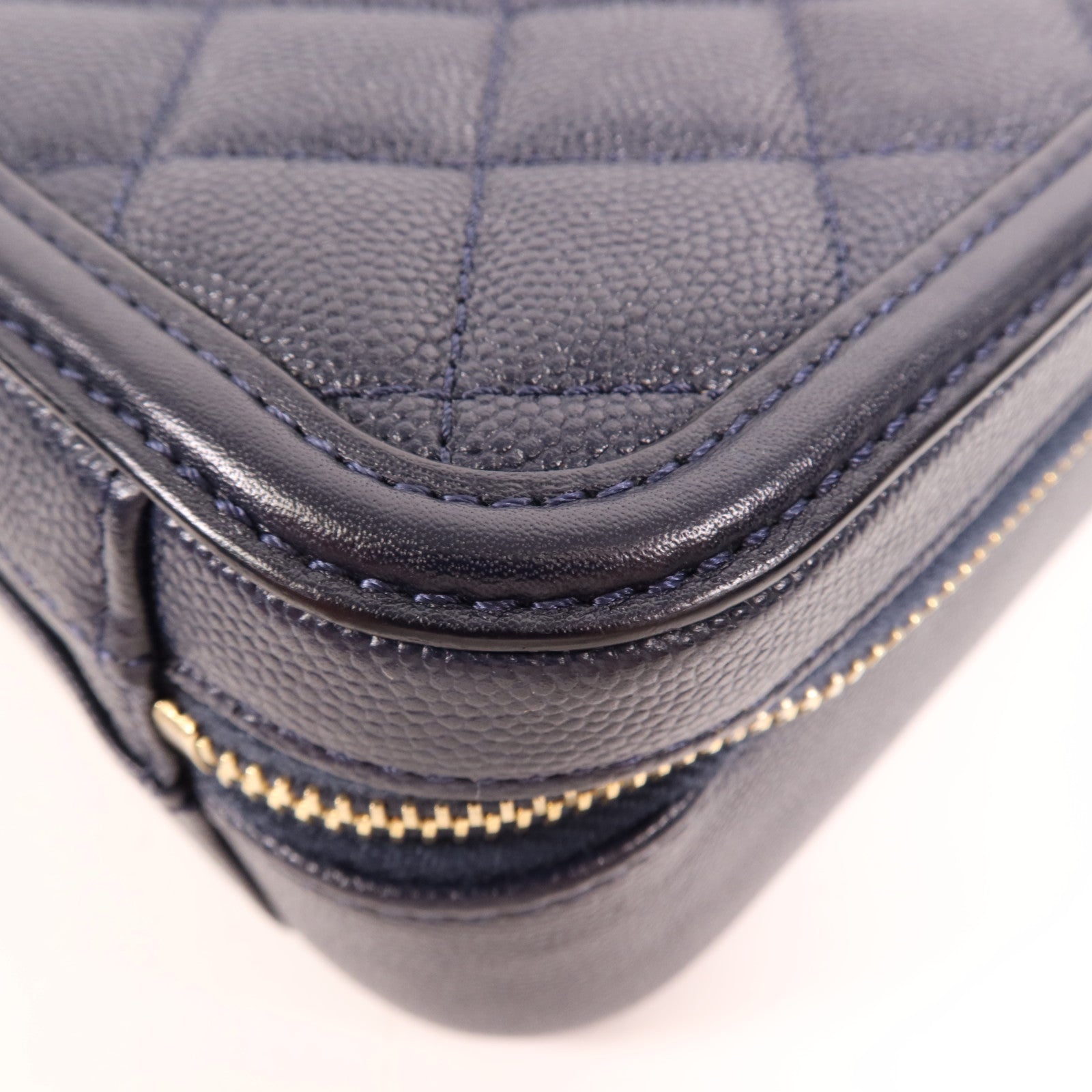 CHANEL 【激減優惠】牛皮皮革Vanity Case金扣手挽肩背兩用袋