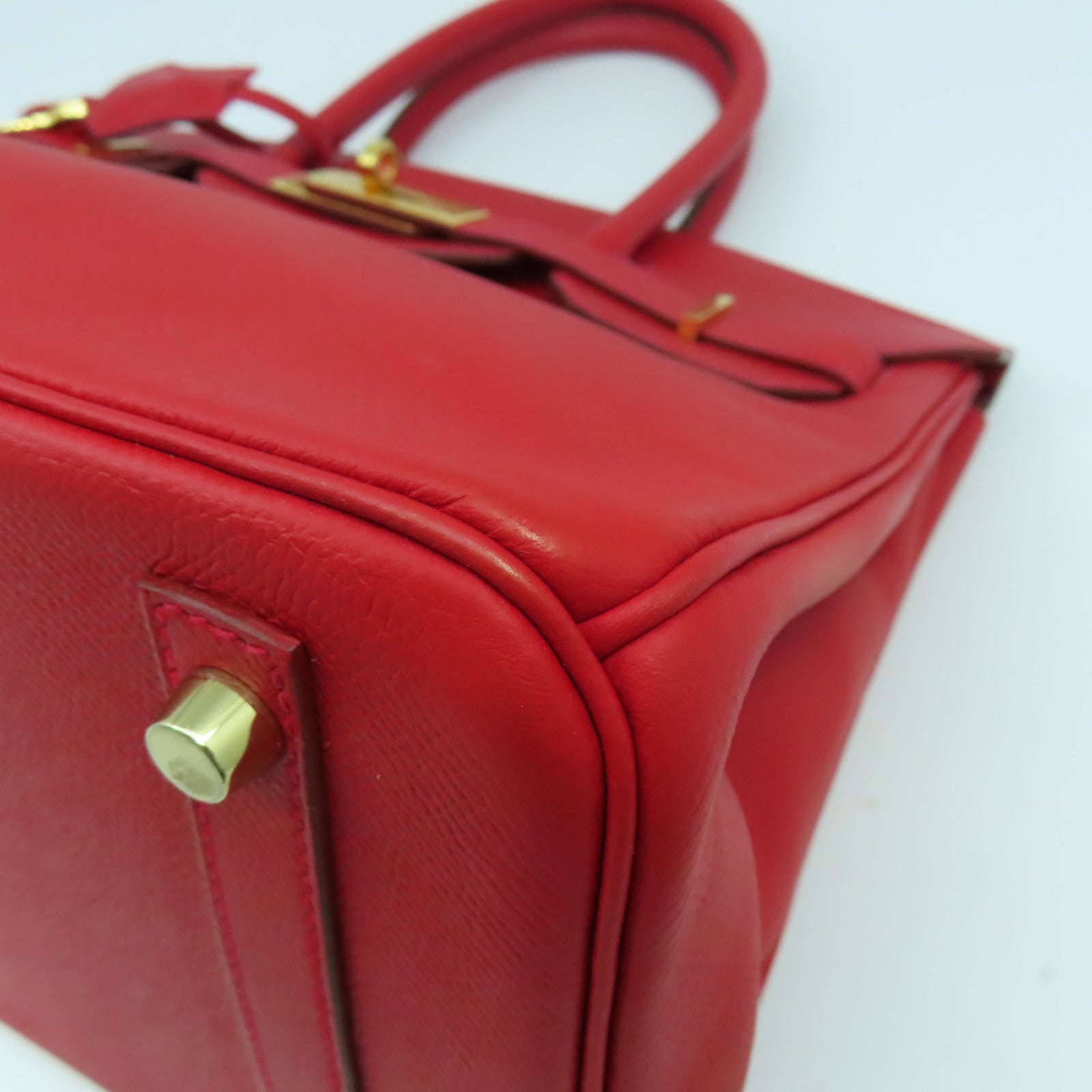 HERMES 【激減優惠】Epsom皮革Birkin 30金扣手挽袋國旗紅