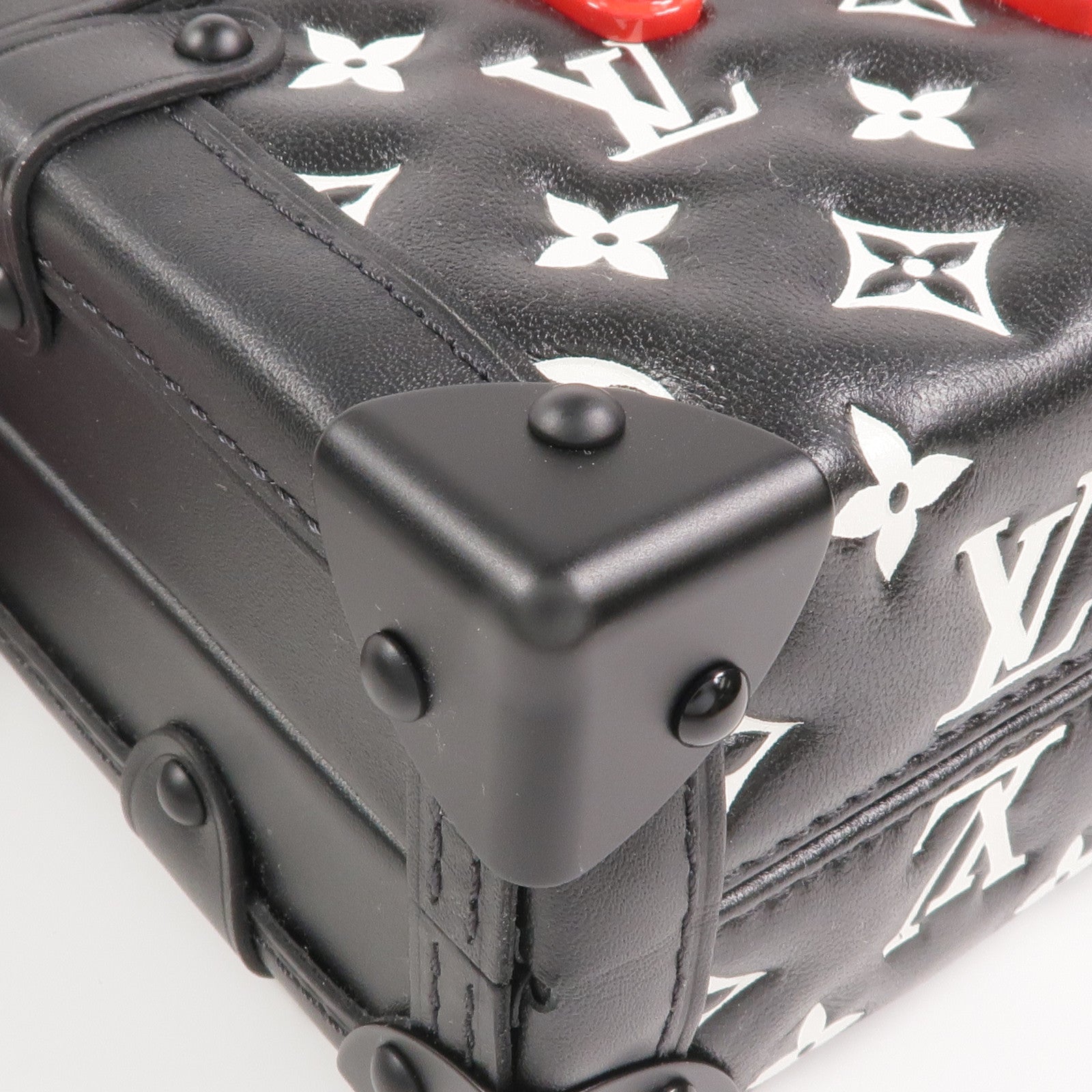 LOUIS VUITTON 羊皮皮革Petite Malle手挽肩背兩用袋