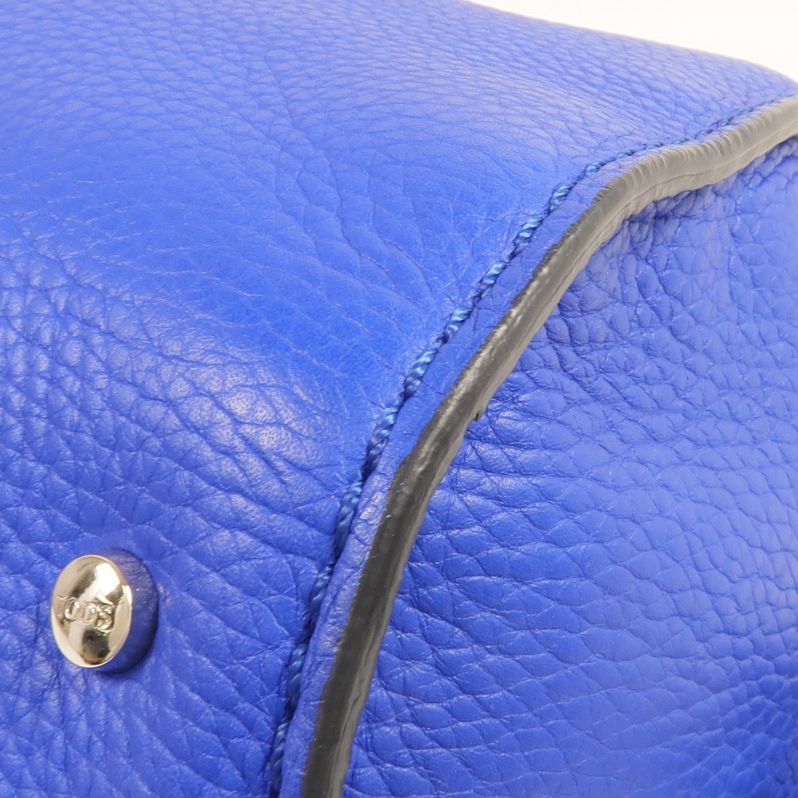 TOD'S 牛皮皮革Handbag銀扣手挽袋