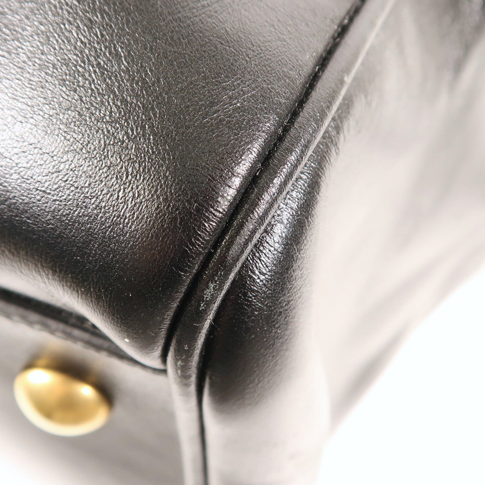 SAINT LAURENT 皮革Boston Bag金扣手挽肩背兩用袋
